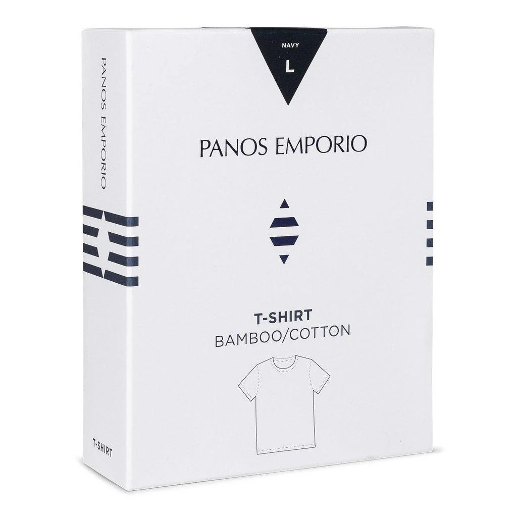 Bamboo Cotton T-shirt Crewneck Black - Image 4
