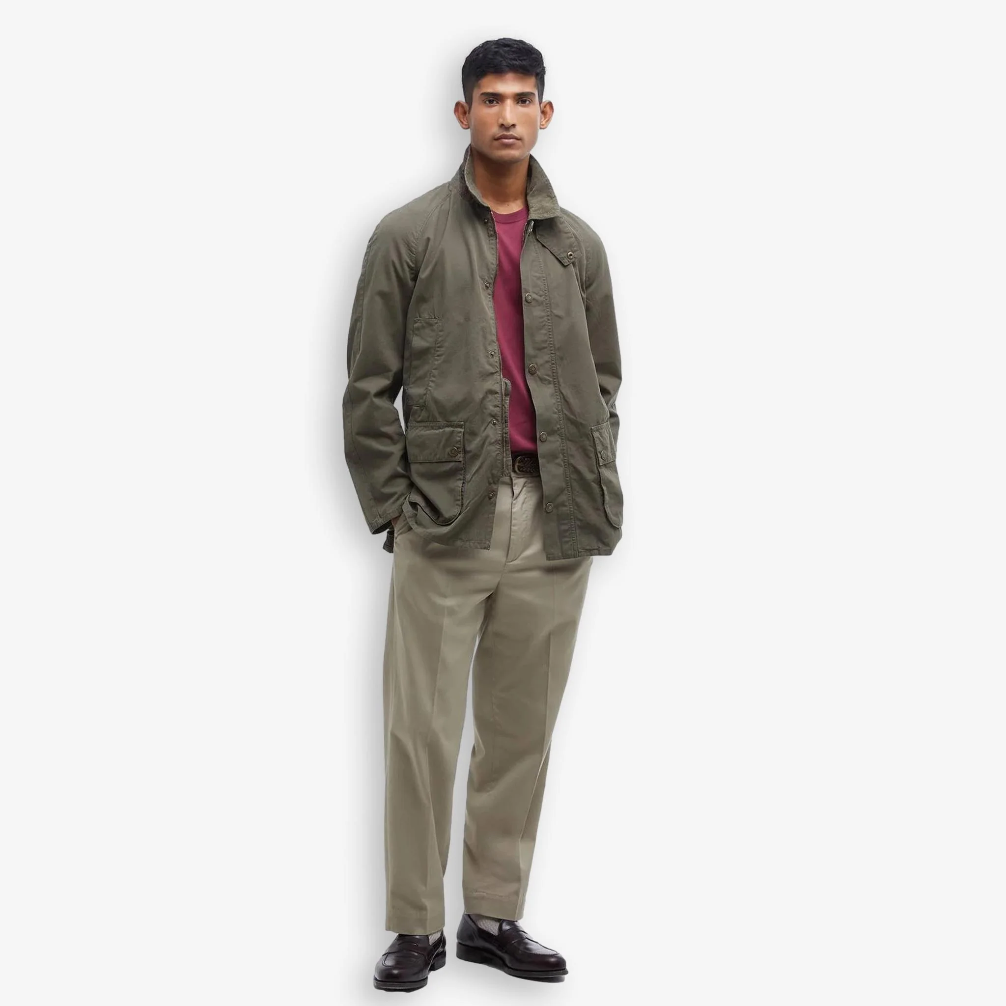 Ashby Casual Jacket Olive - Image 4