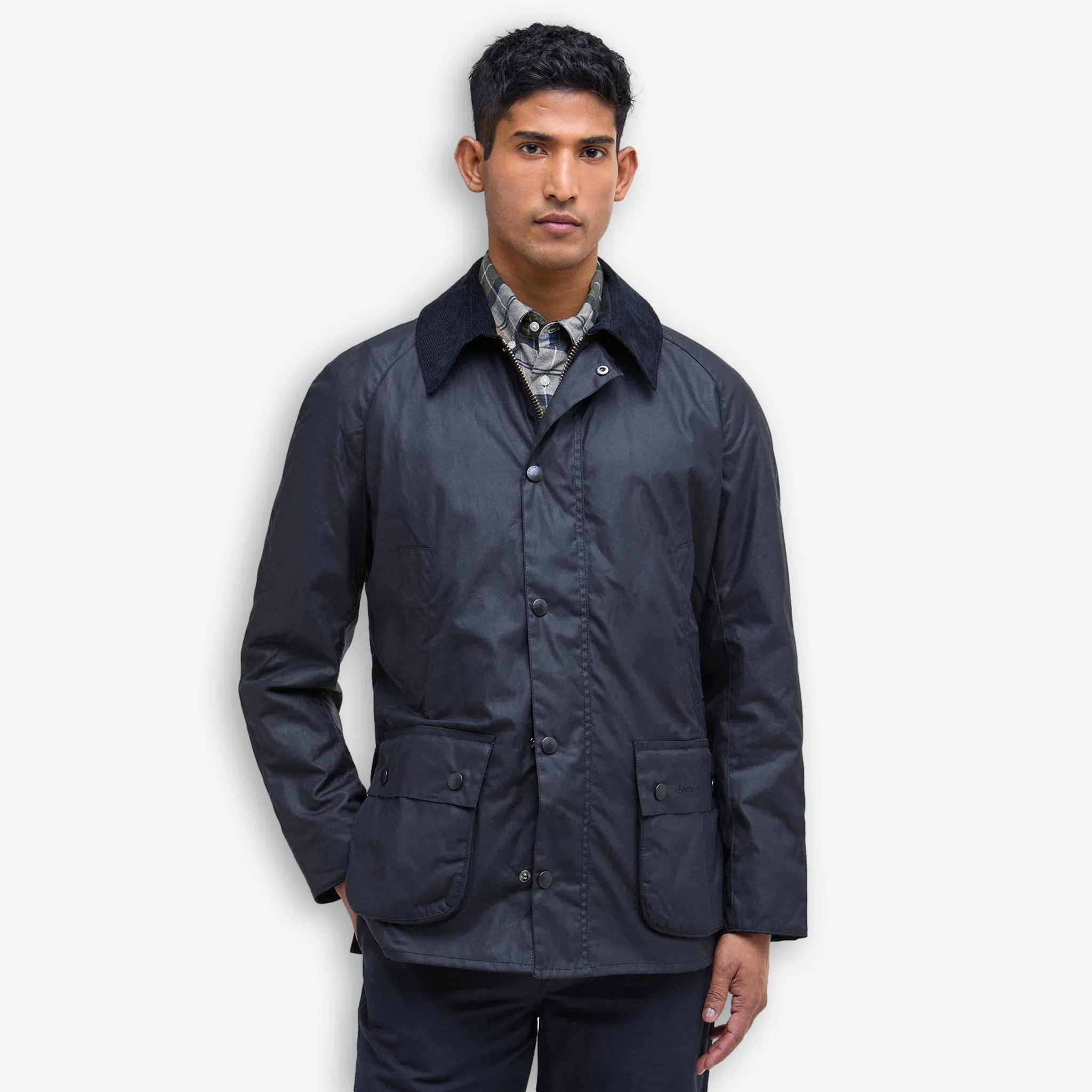 Ashby Wax Jacket Navy - Image 2