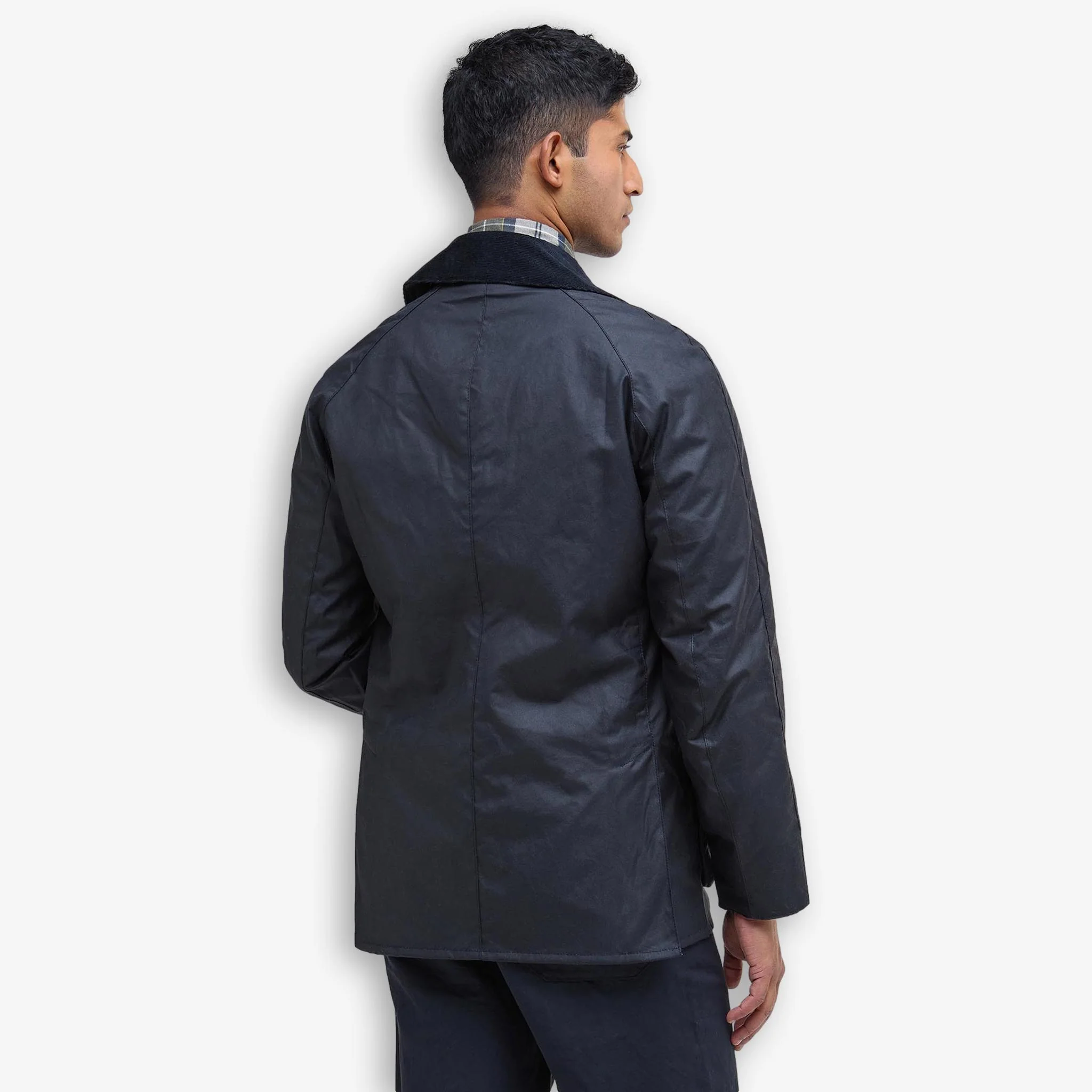 Ashby Wax Jacket Navy - Image 3