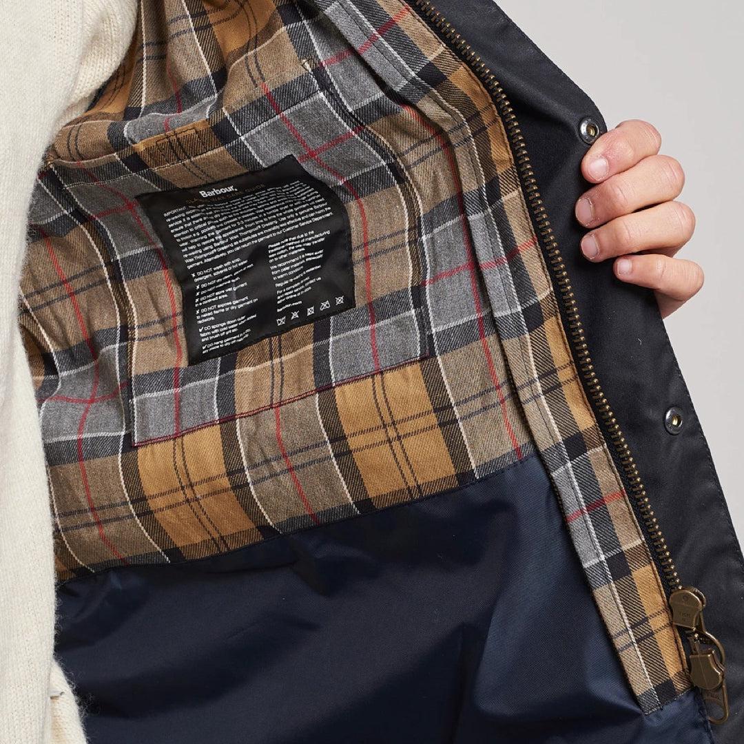 Ashby Wax Jacket Navy - Image 9