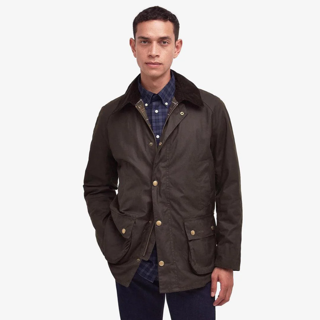 Ashby Wax Jacket Olive - Image 2