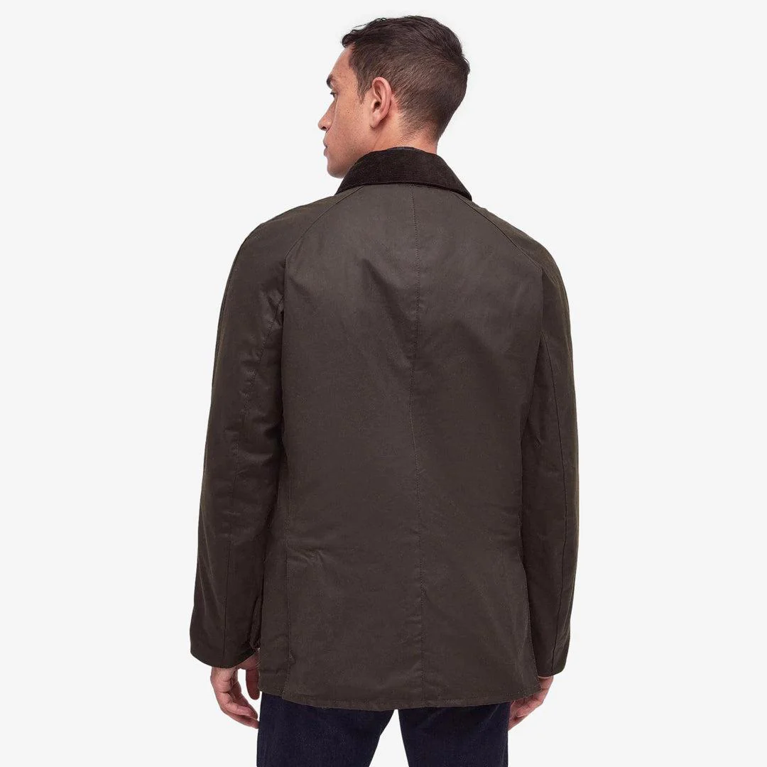 Ashby Wax Jacket Olive - Image 3