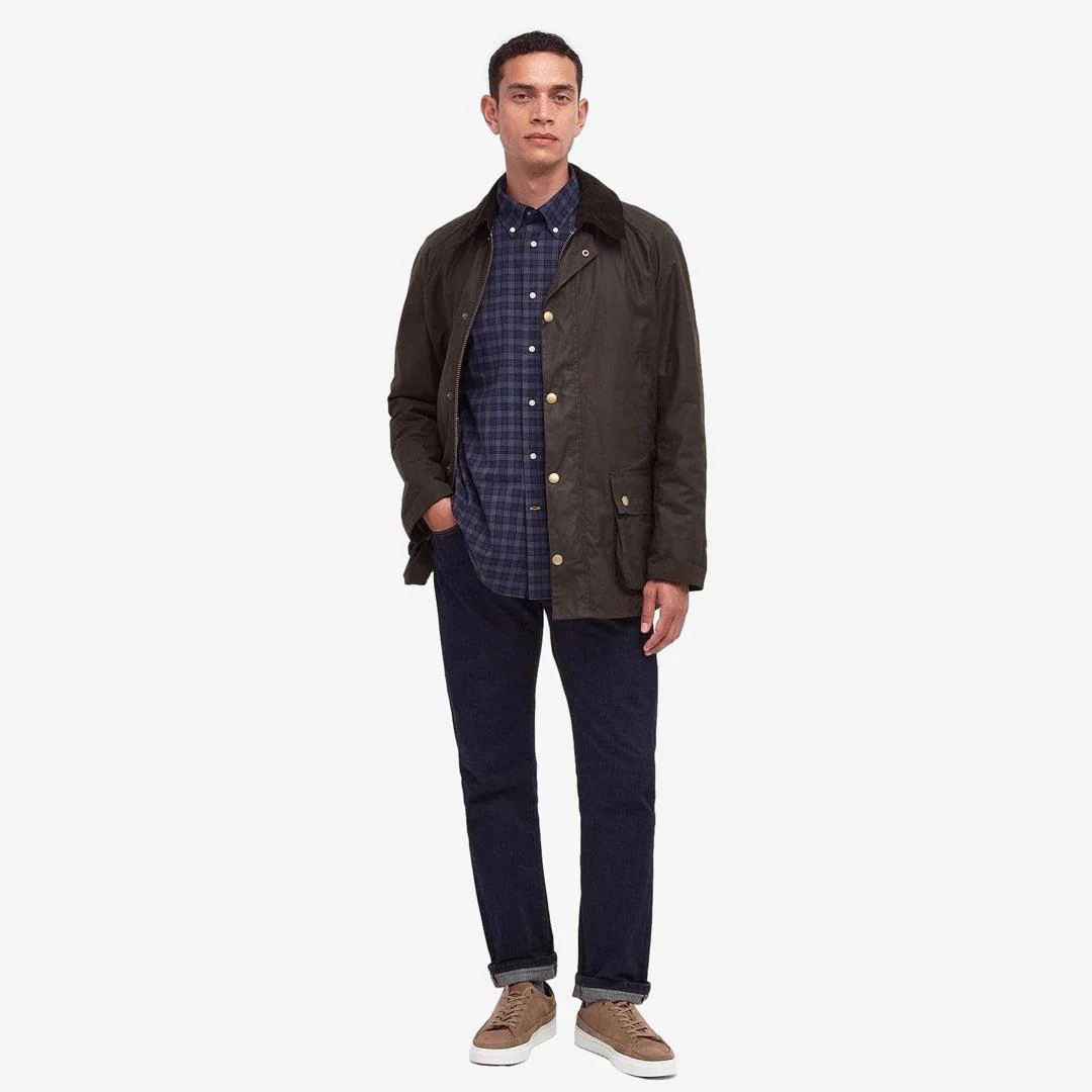 Ashby Wax Jacket Olive - Image 4