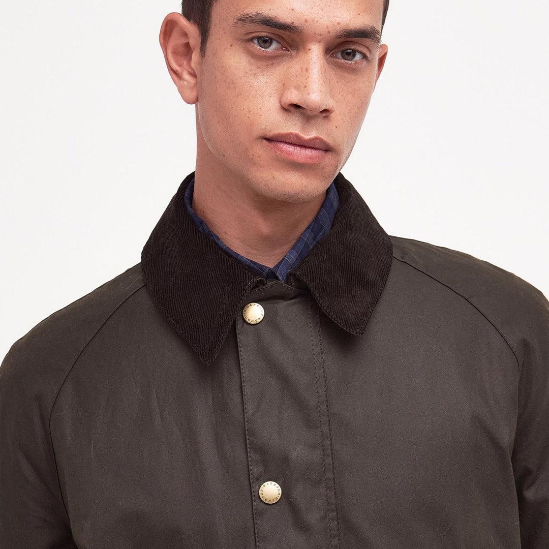 Ashby Wax Jacket Olive - Image 5