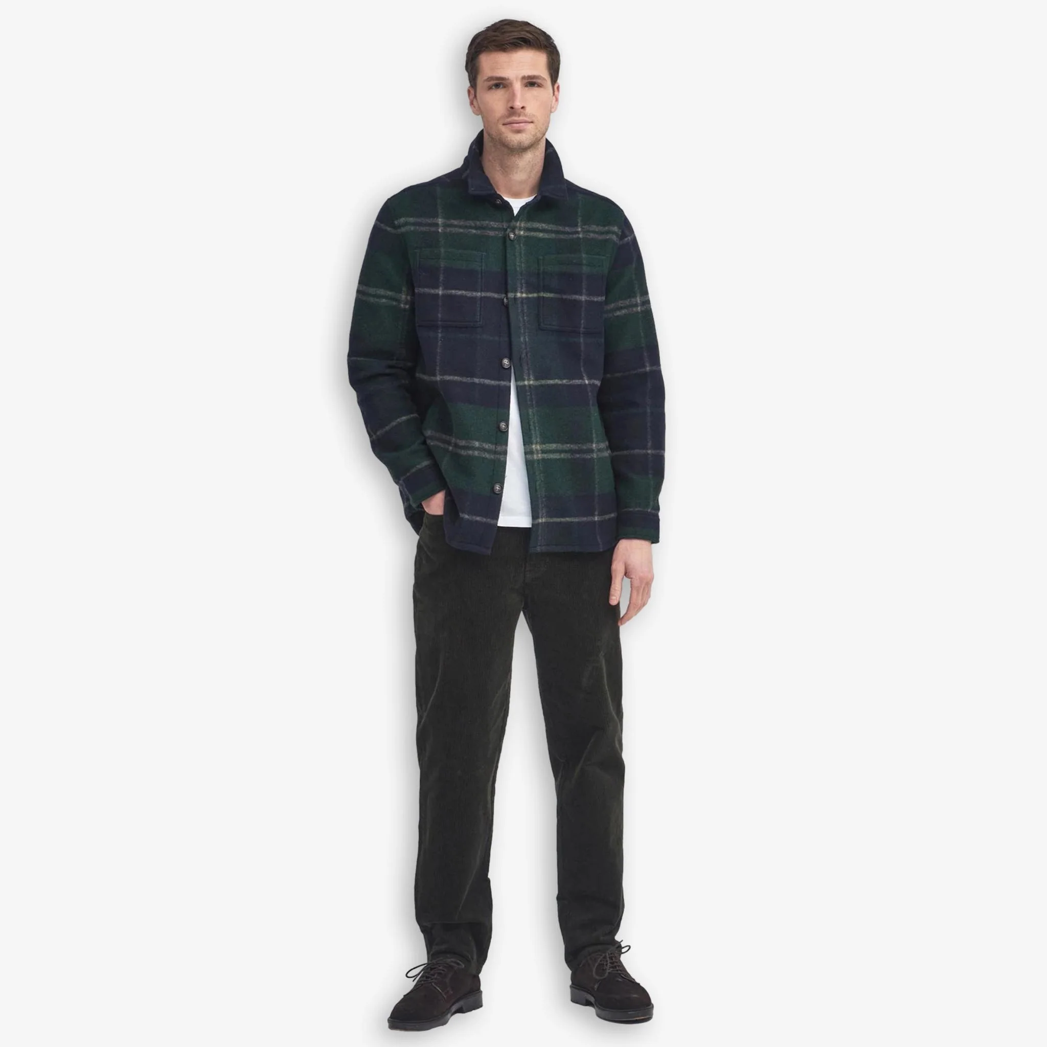 Chapter Checked Overshirt Green - Image 3