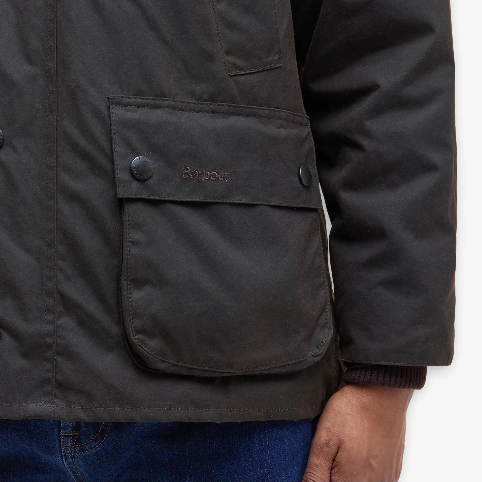 Classic Bedale Wax Jacket Olive - Image 8