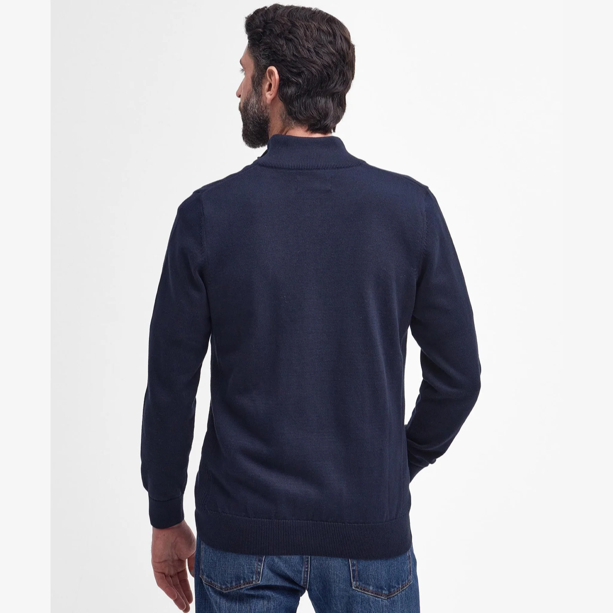 Cotton HalfZip Navy - Image 3