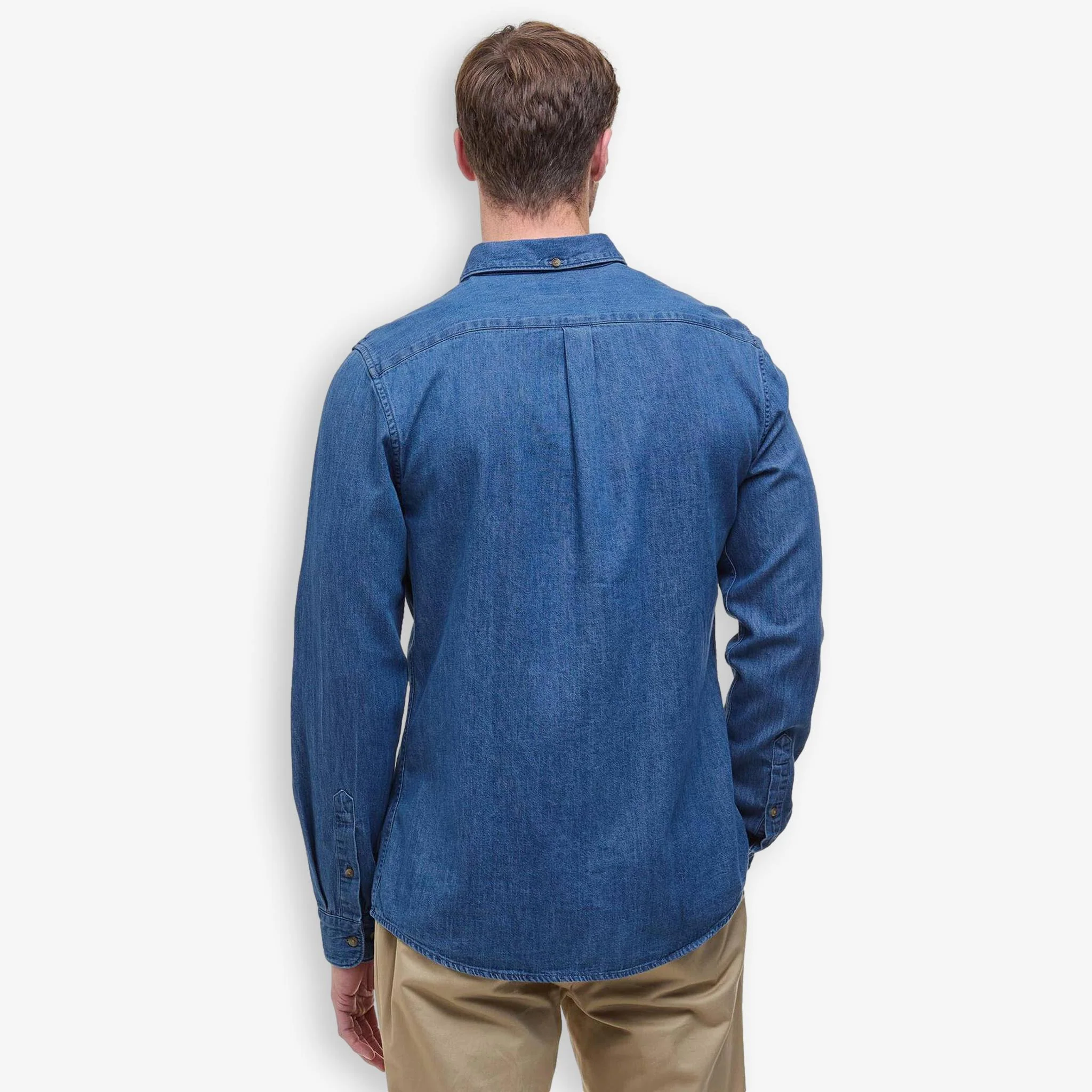 Denim Crest Shirt Chambray Blue - Image 3