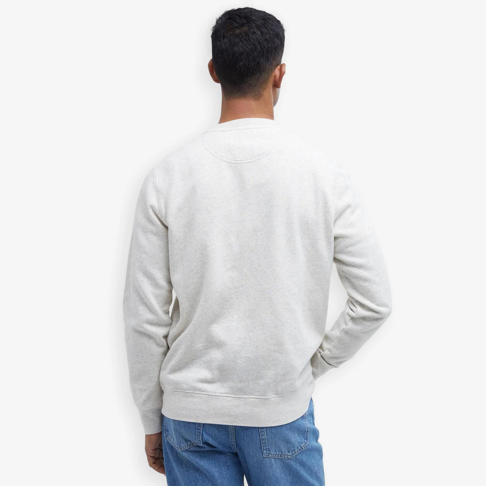 Logo Crewneck Sweatshirt Ecru - Image 3