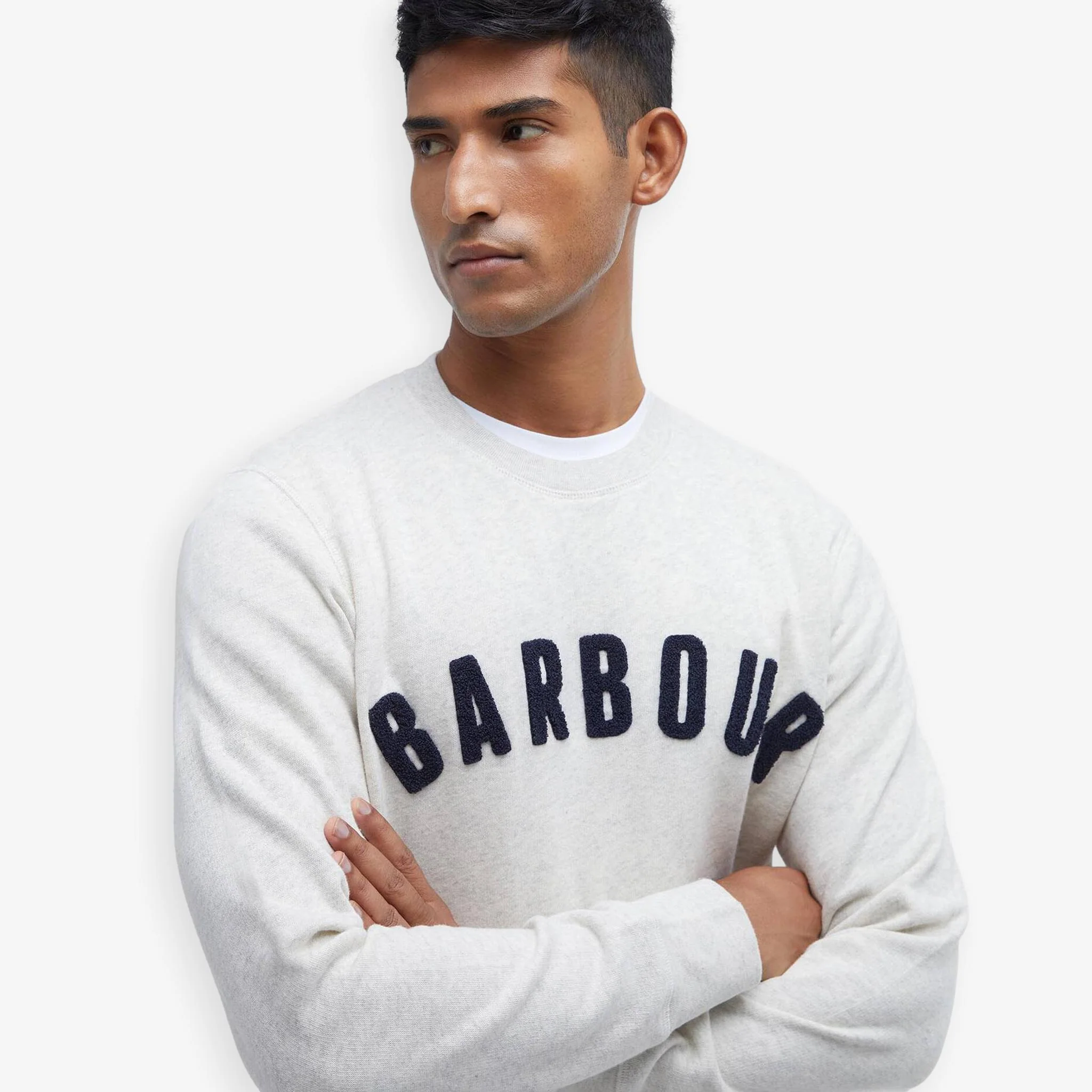 Logo Crewneck Sweatshirt Ecru - Image 5