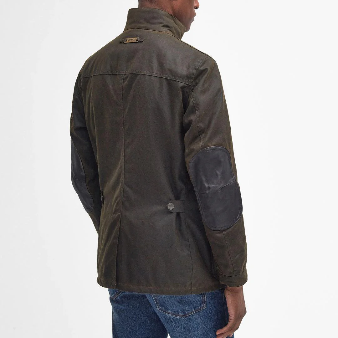 Ogston Wax Jacket Olive - Image 3