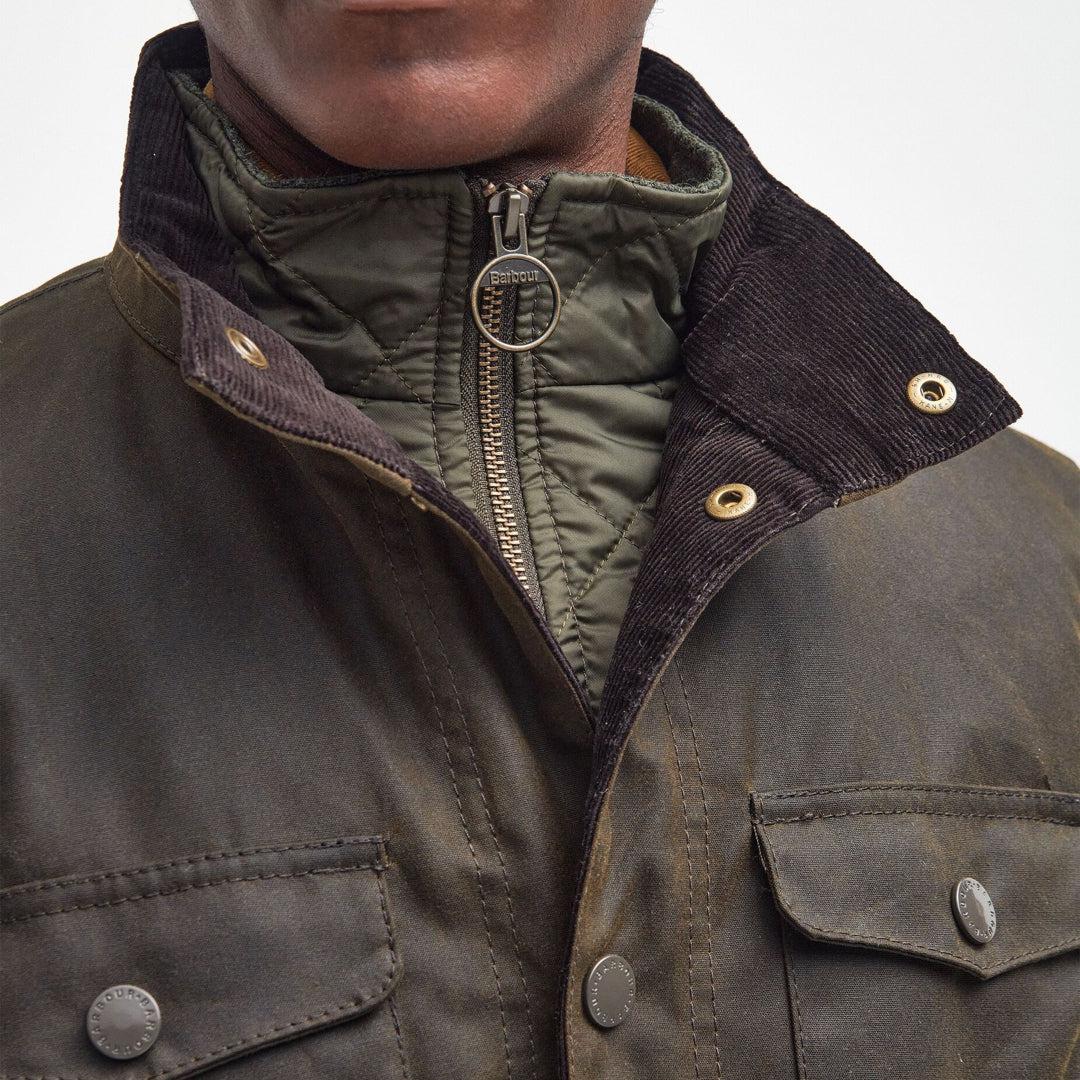 Ogston Wax Jacket Olive - Image 4