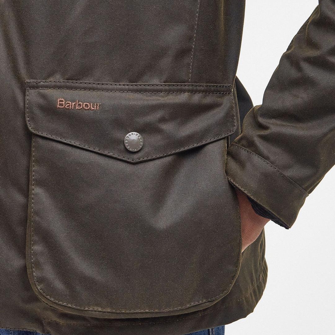 Ogston Wax Jacket Olive - Image 6