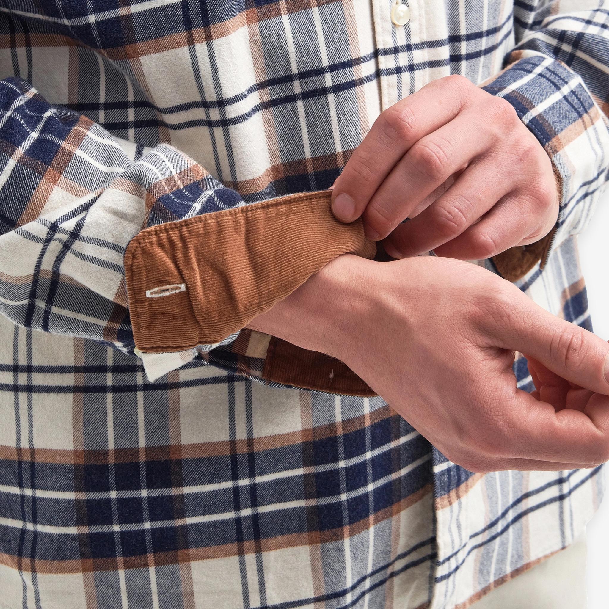 Portdown Twill Check Shirt Ecru - Image 6