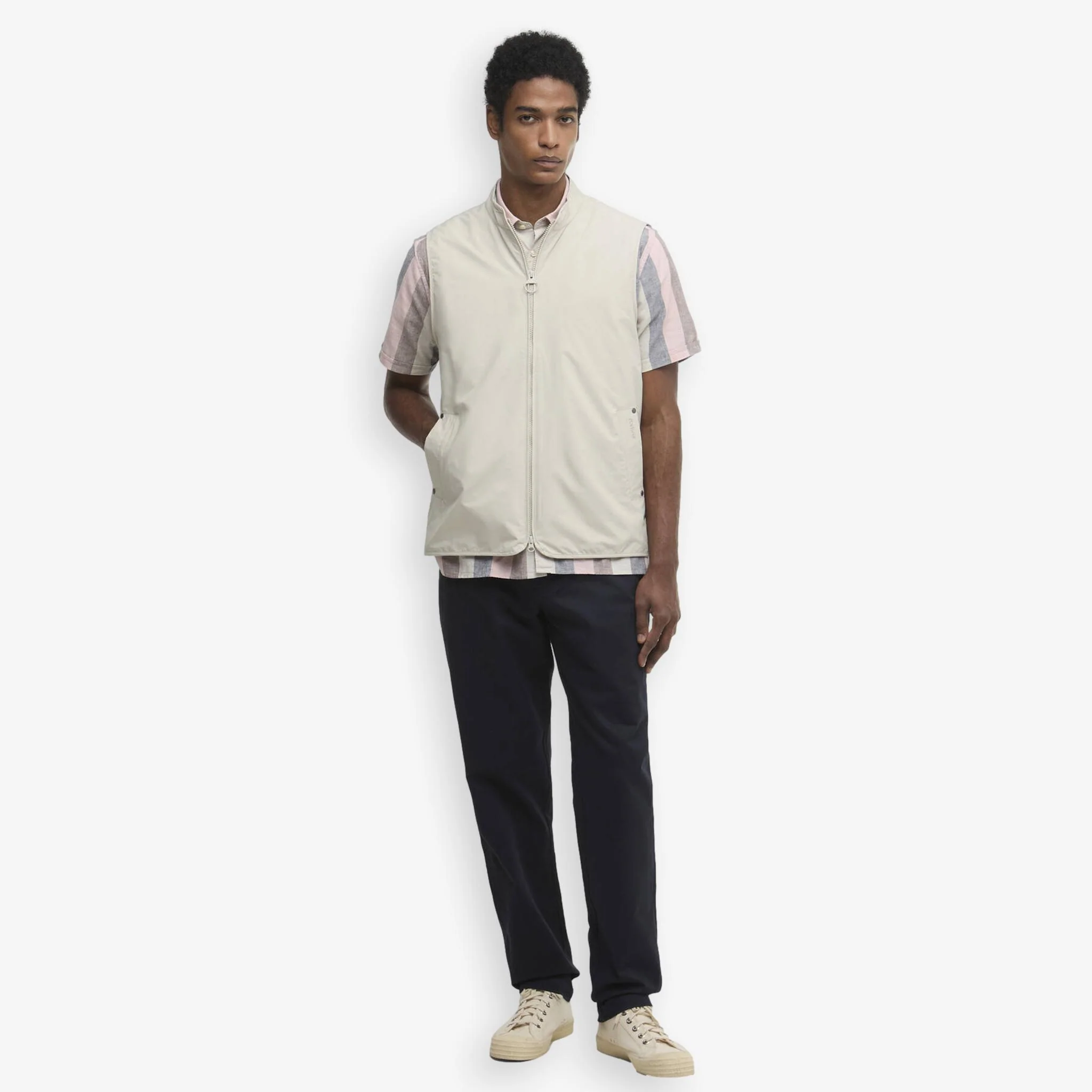 Stonedale Lightweight Vest Light Grey - Image 4