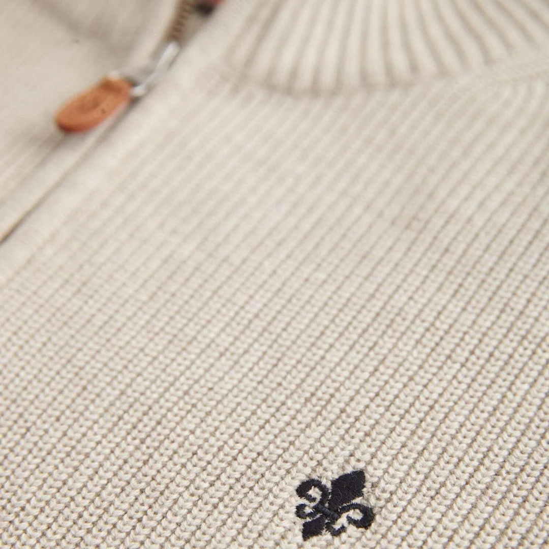 Bernard Cotton Halfzip Khaki - Image 6