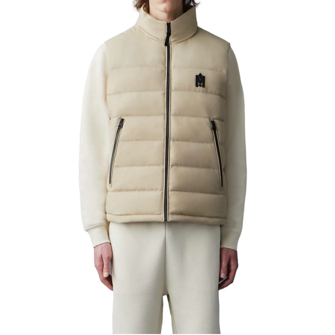 Bobbie Stretch Light Down Vest Beige - Image 3