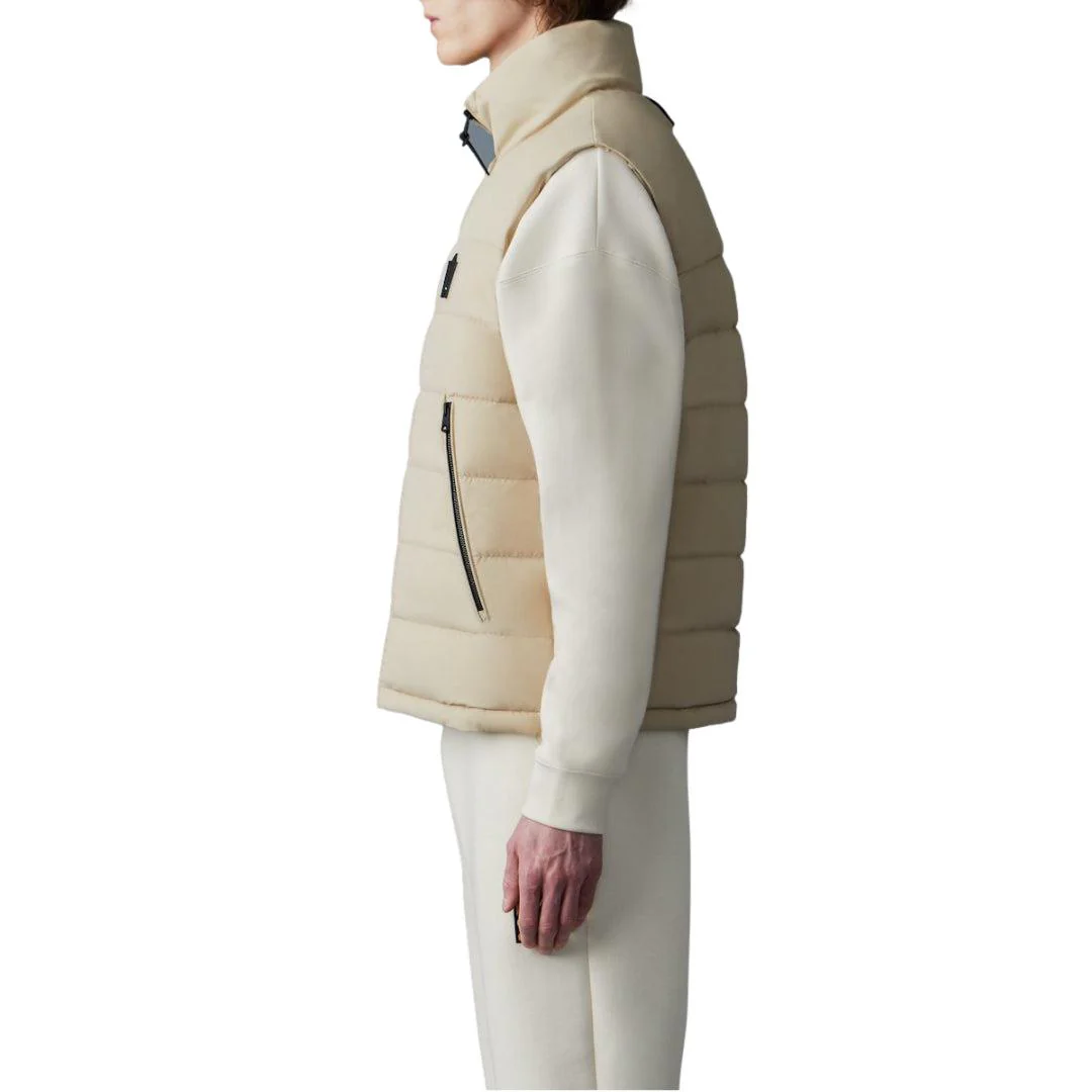 Bobbie Stretch Light Down Vest Beige - Image 5