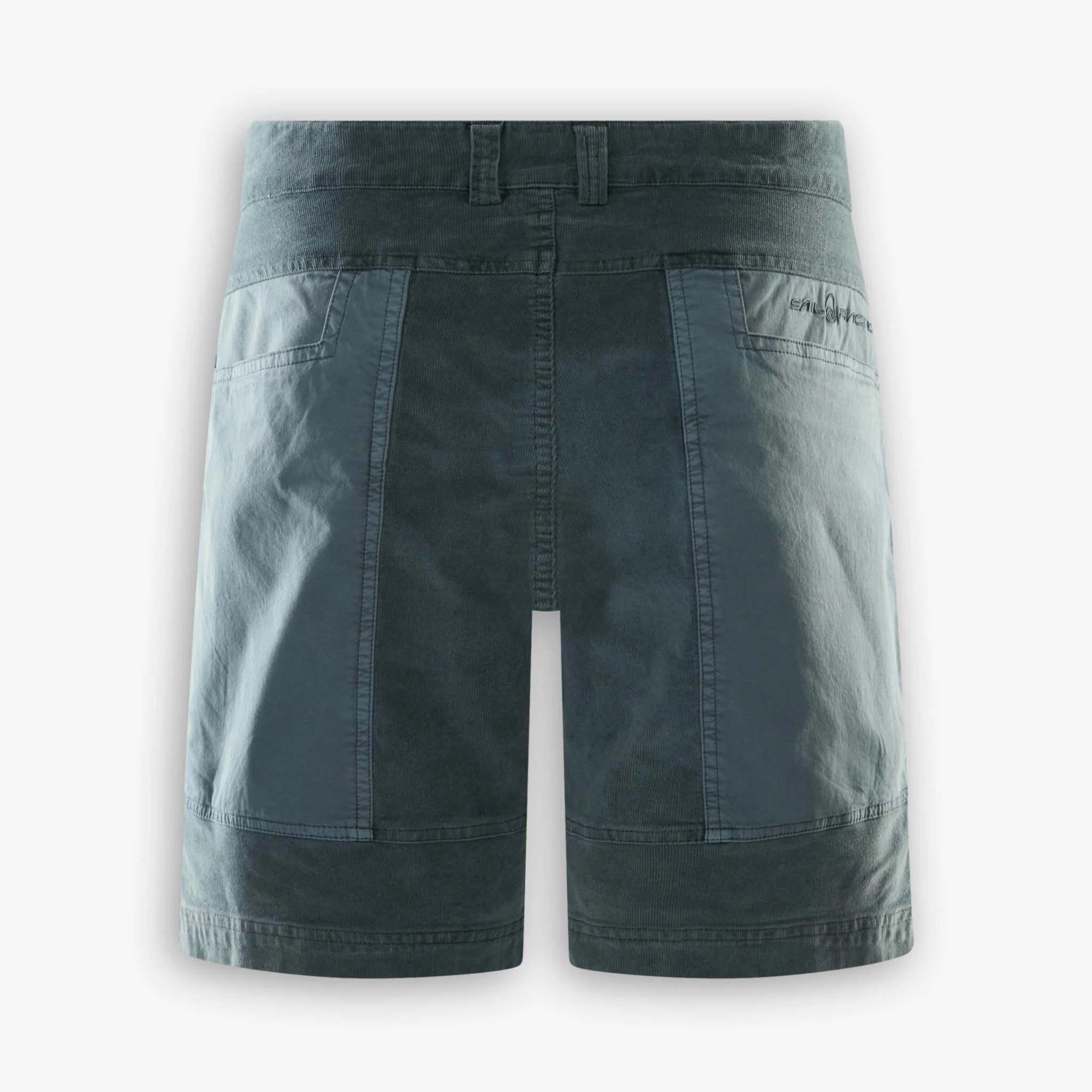 Corduroy Blocked Shorts Blue - Image 3