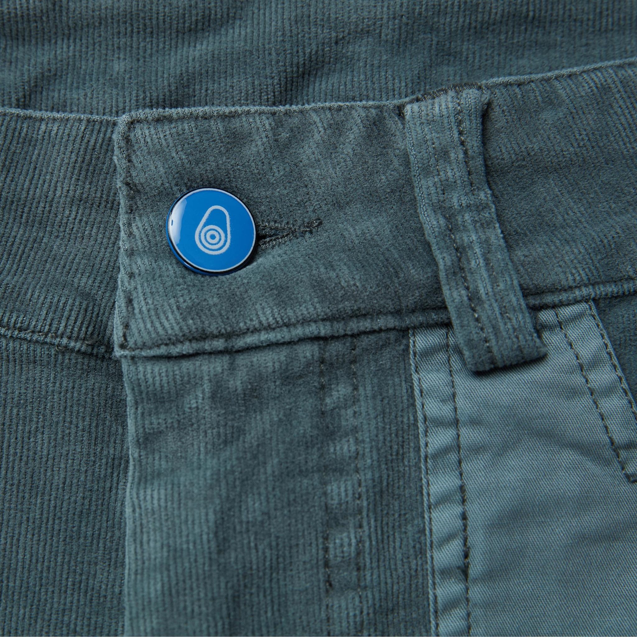 Corduroy Blocked Shorts Blue - Image 7