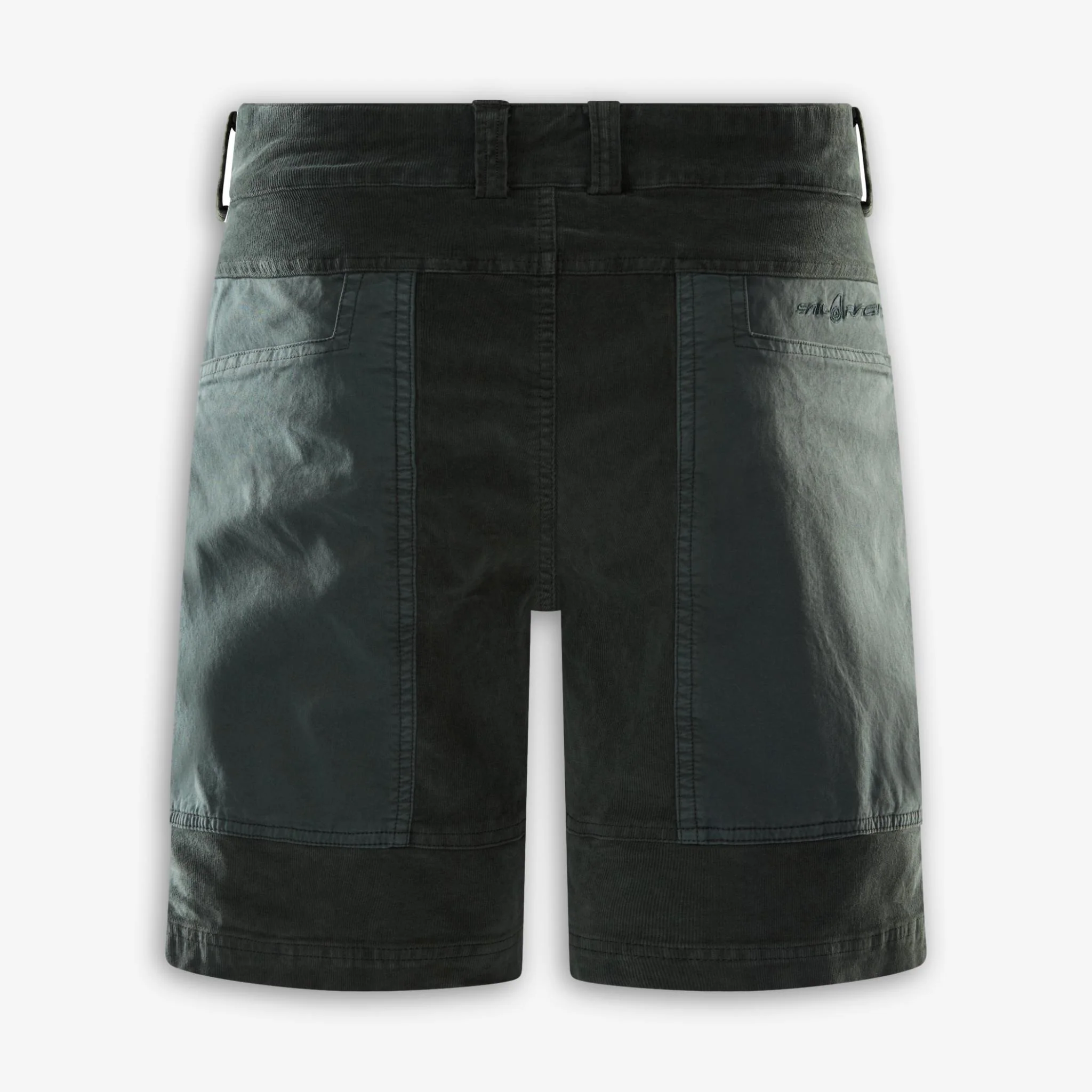 Corduroy Blocked Shorts Green - Image 3