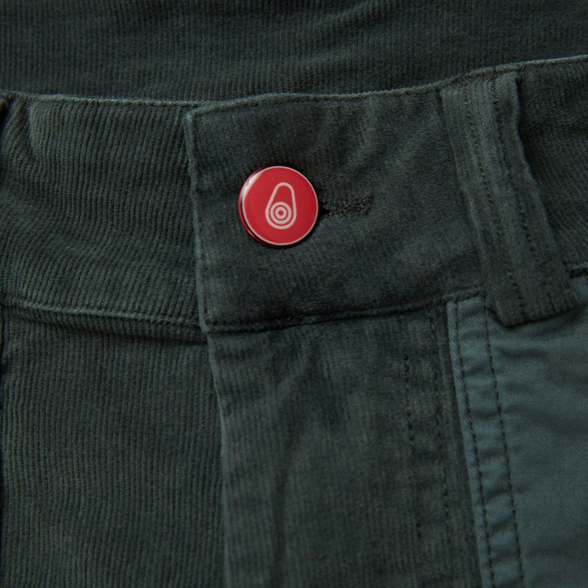 Corduroy Blocked Shorts Green - Image 8