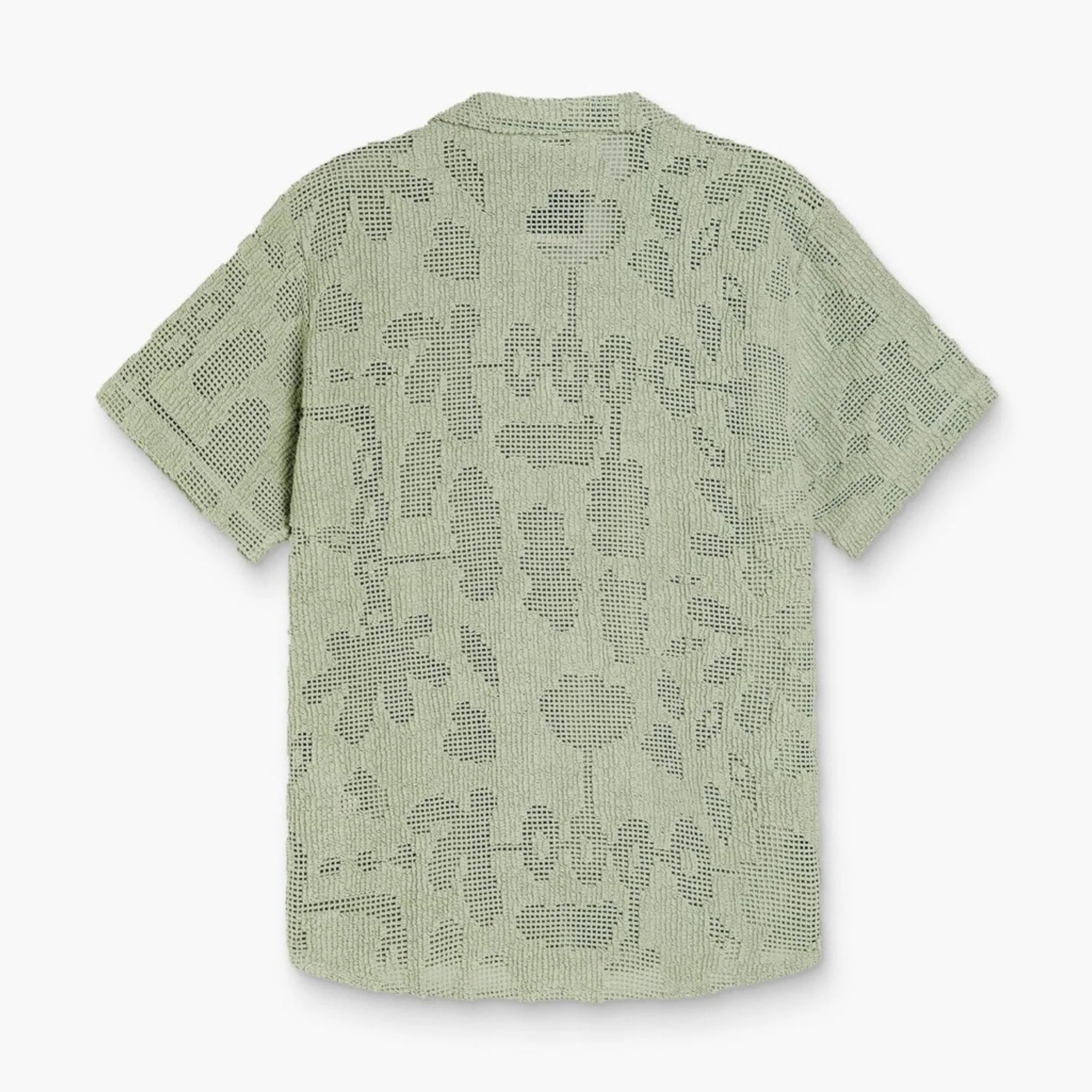 Cuba Crochet Shirt Galbanum - Image 3