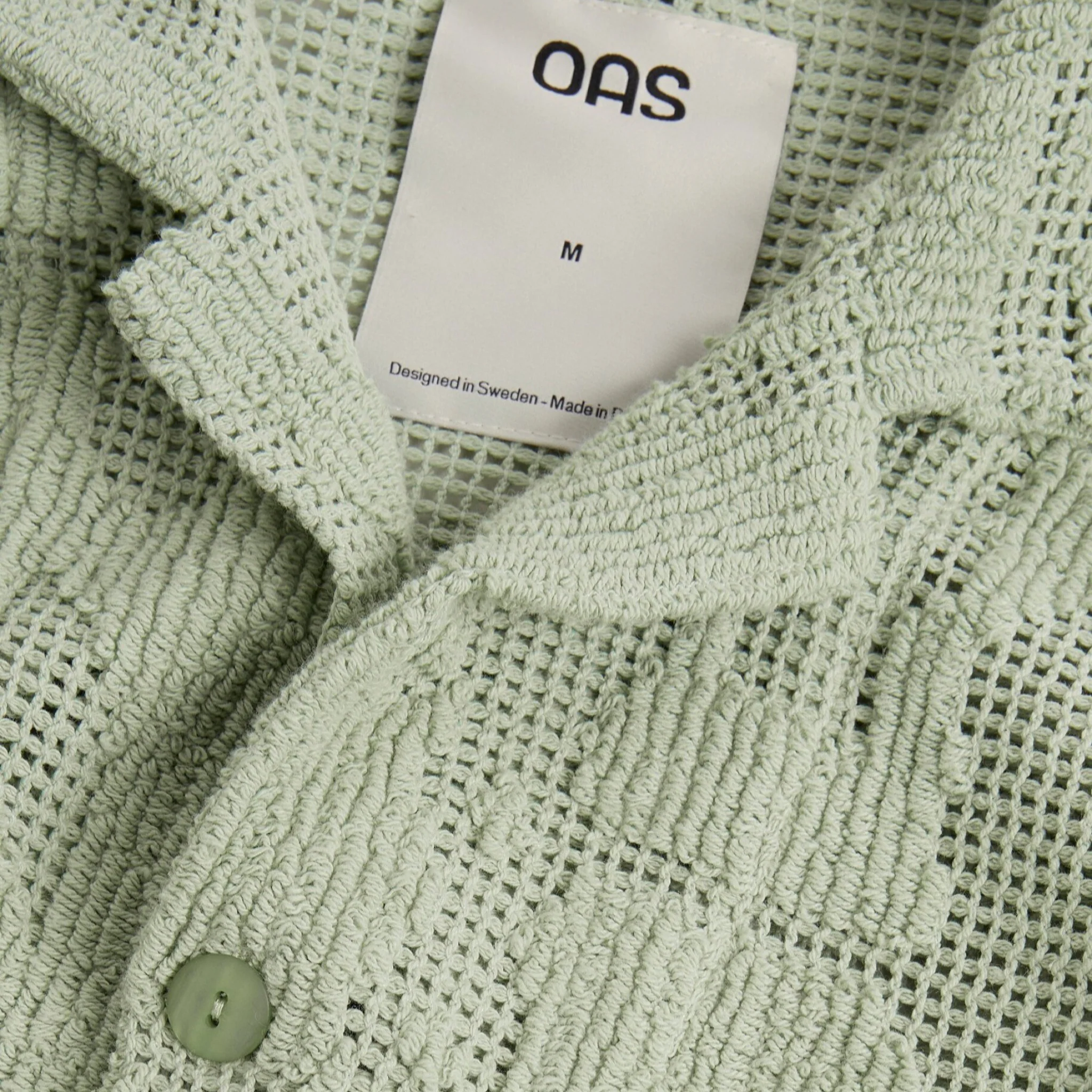 Cuba Crochet Shirt Galbanum - Image 5