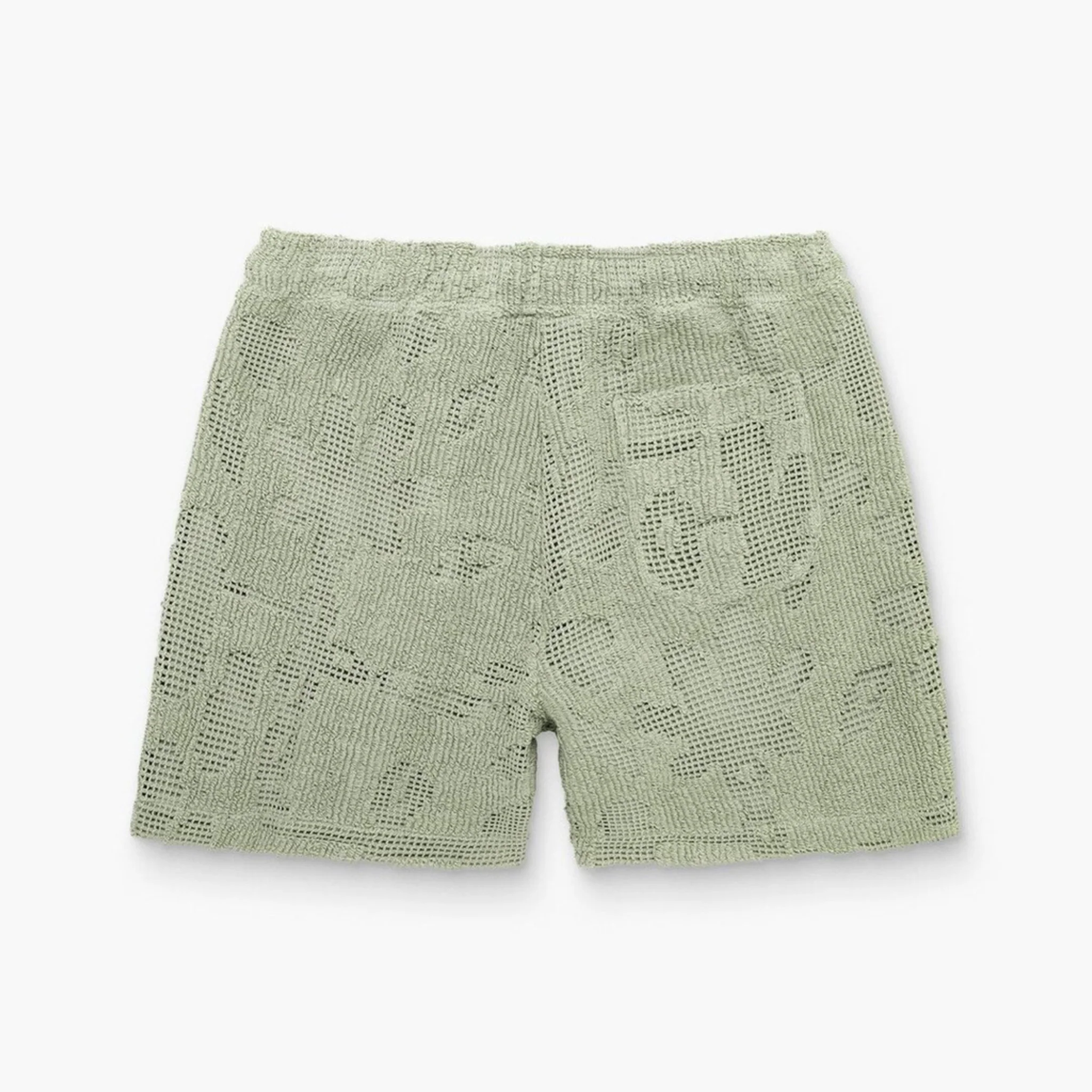 Cuba Crochet Shorts Galbanum - Image 3