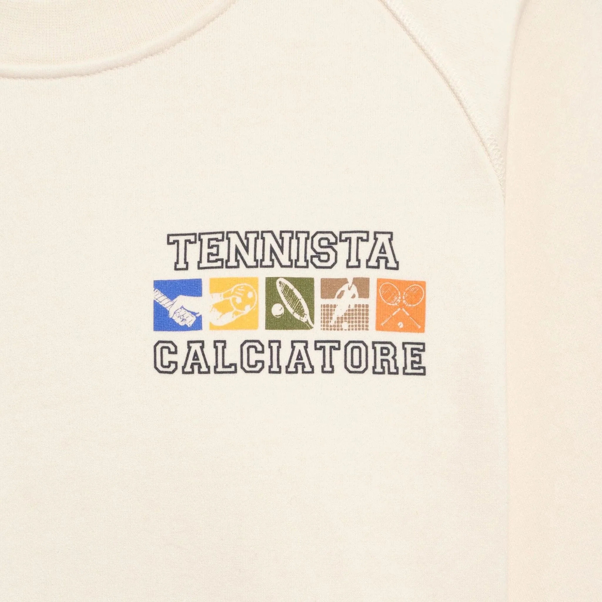 Diadora X Palmes Legacy Crewneck Sweatshirt Offwhite - Image 6