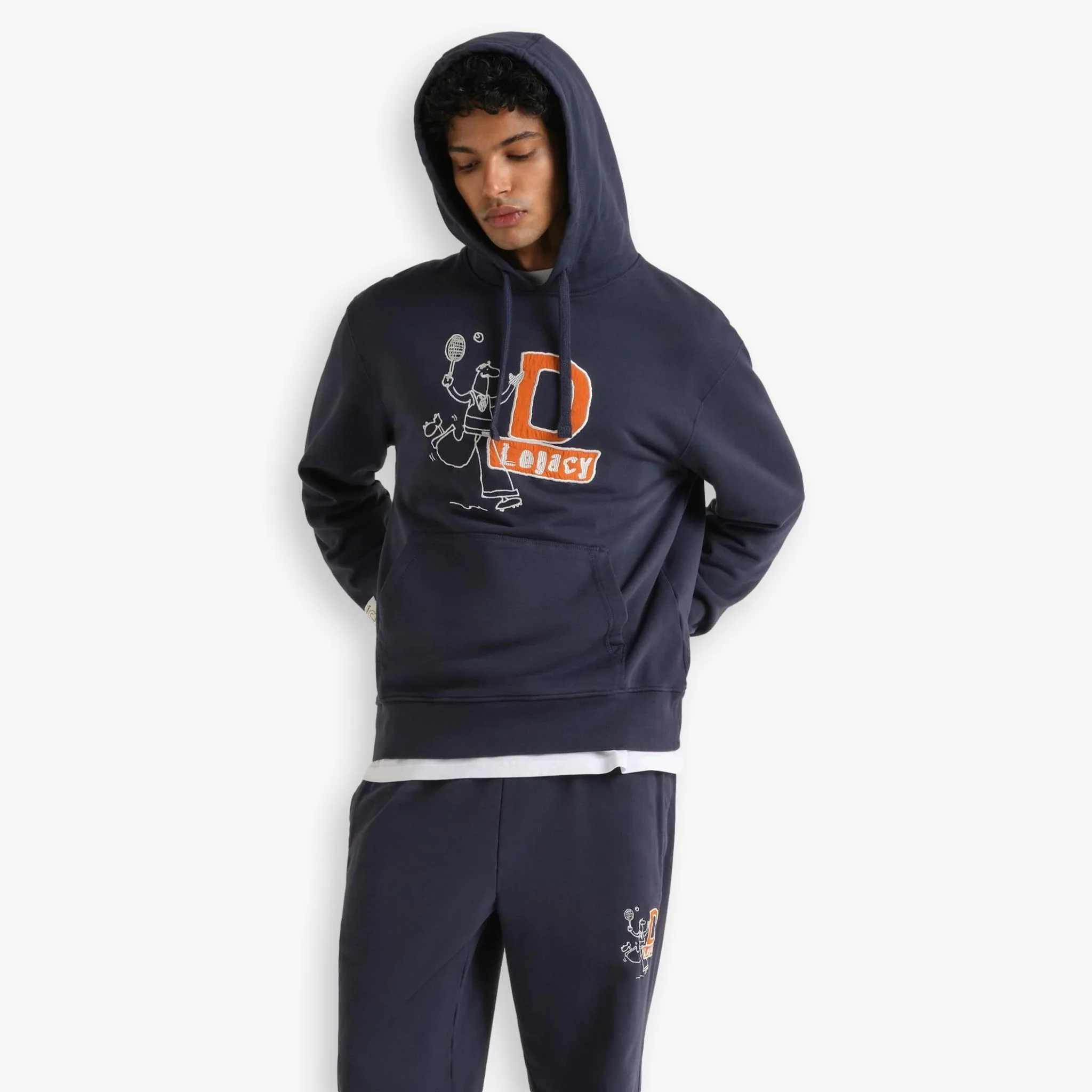 Diadora X Palmes Legacy Hoodie Blue - Image 4