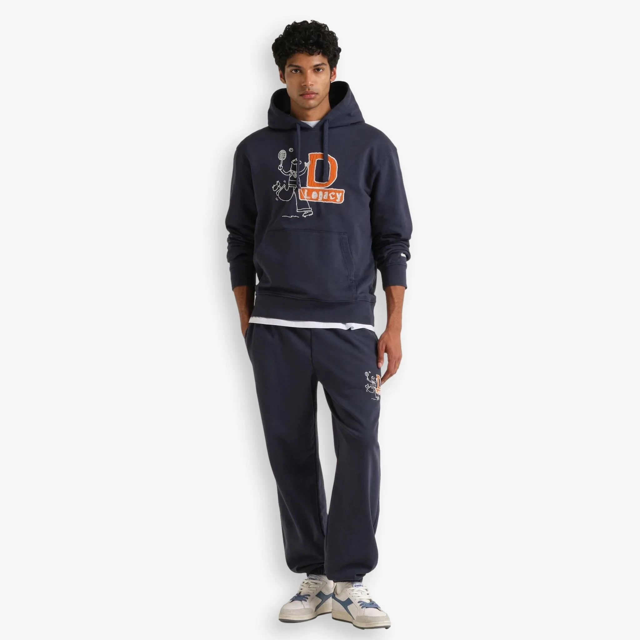 Diadora X Palmes Legacy Hoodie Blue - Image 5