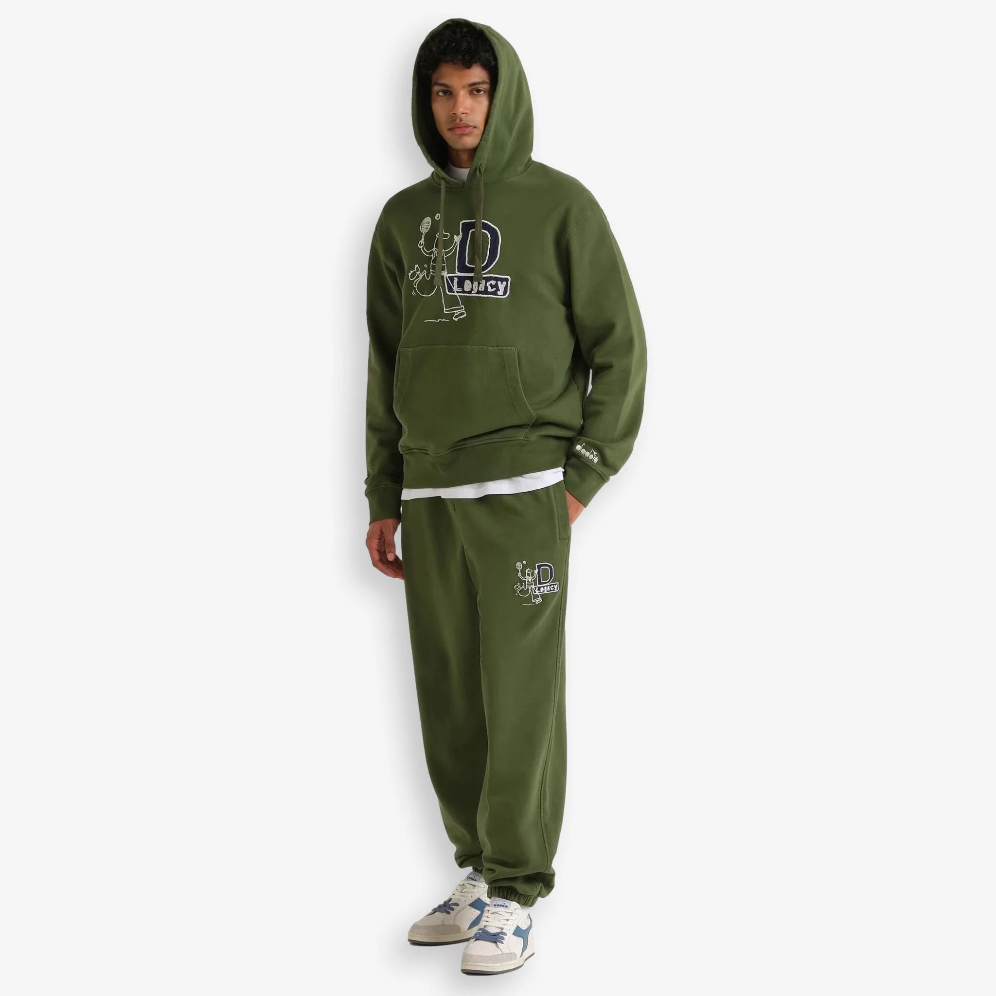 Diadora X Plames Legacy Hoodie Green - Image 4