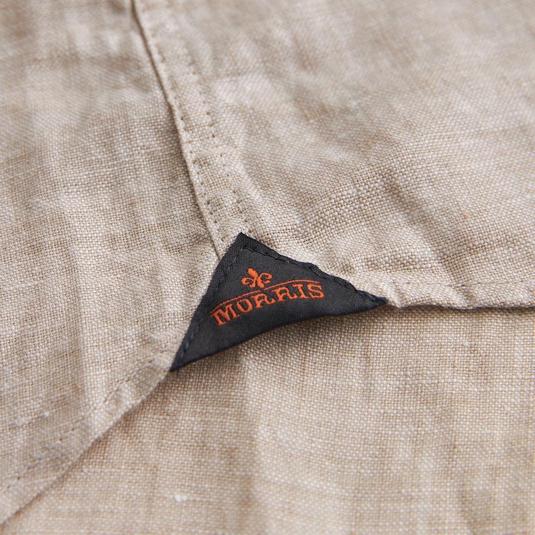 Douglas Linen Shirt Khaki - Image 6