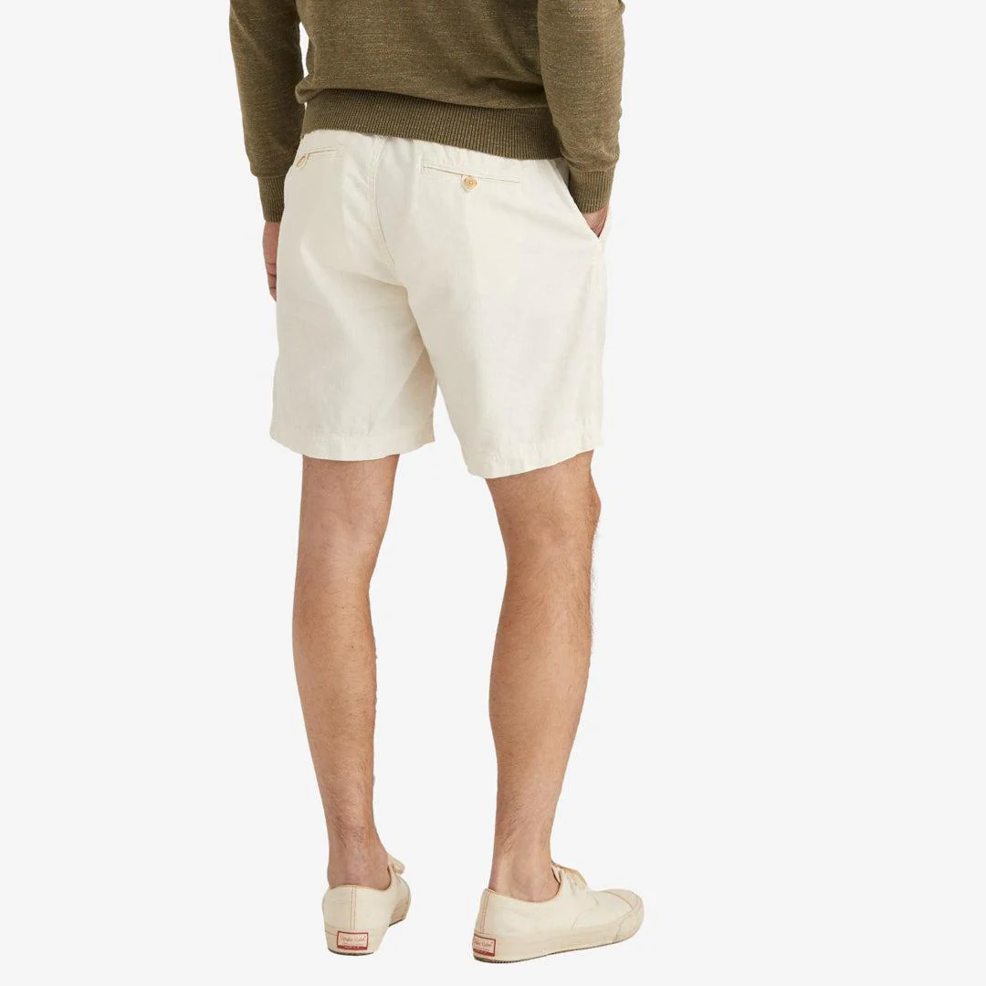 Fenix Linen Drawstring Shorts Offwhite - Image 3