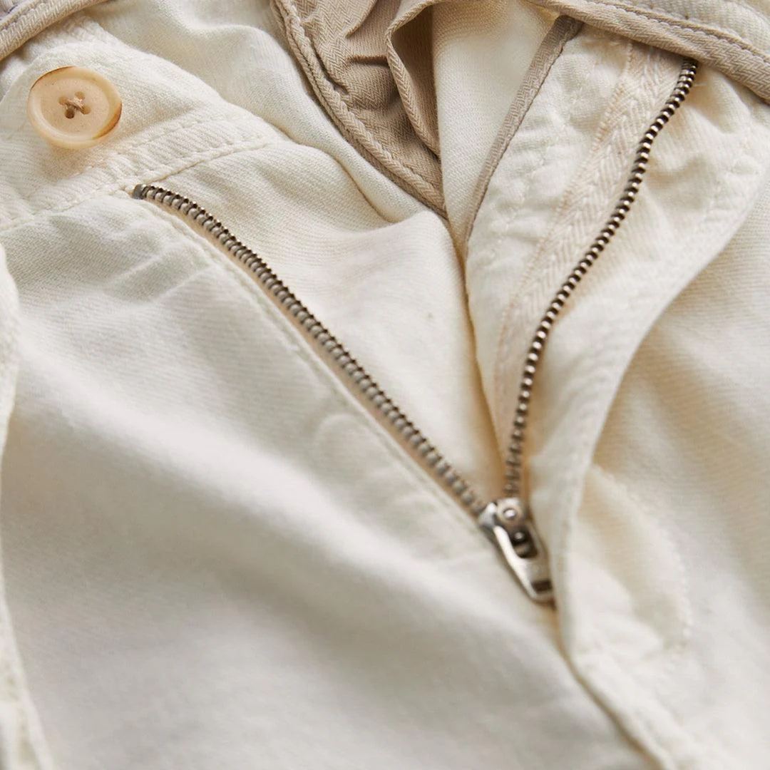 Fenix Linen Drawstring Shorts Offwhite - Image 6