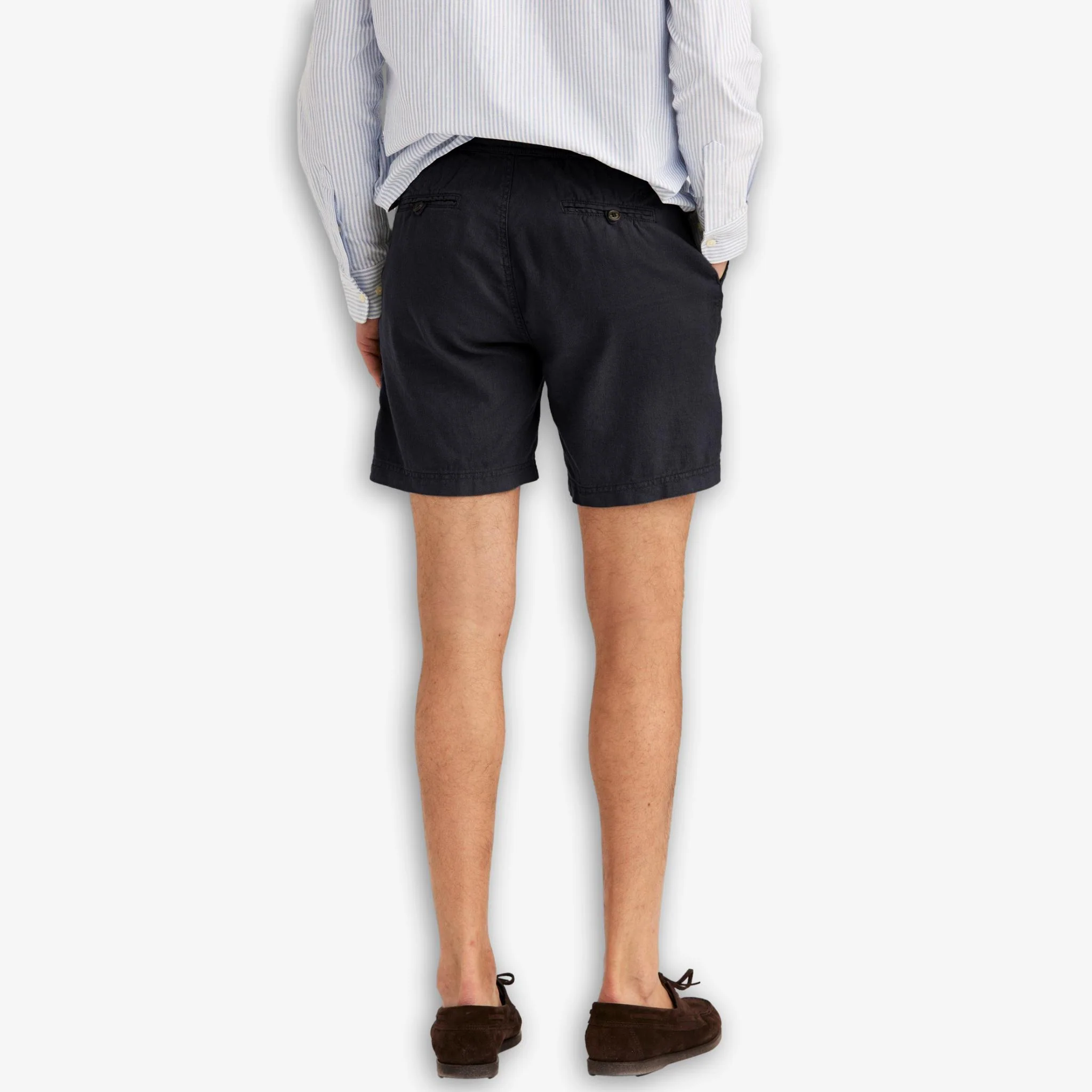 Fenix Linen Shorts Navy - Image 3