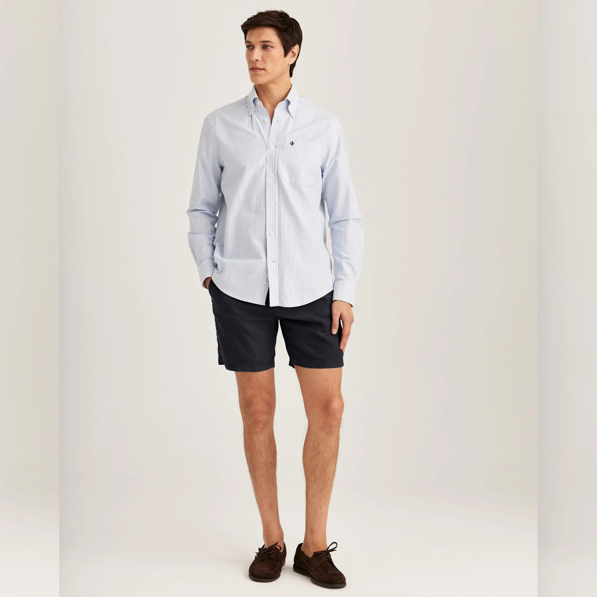 Fenix Linen Shorts Navy - Image 5
