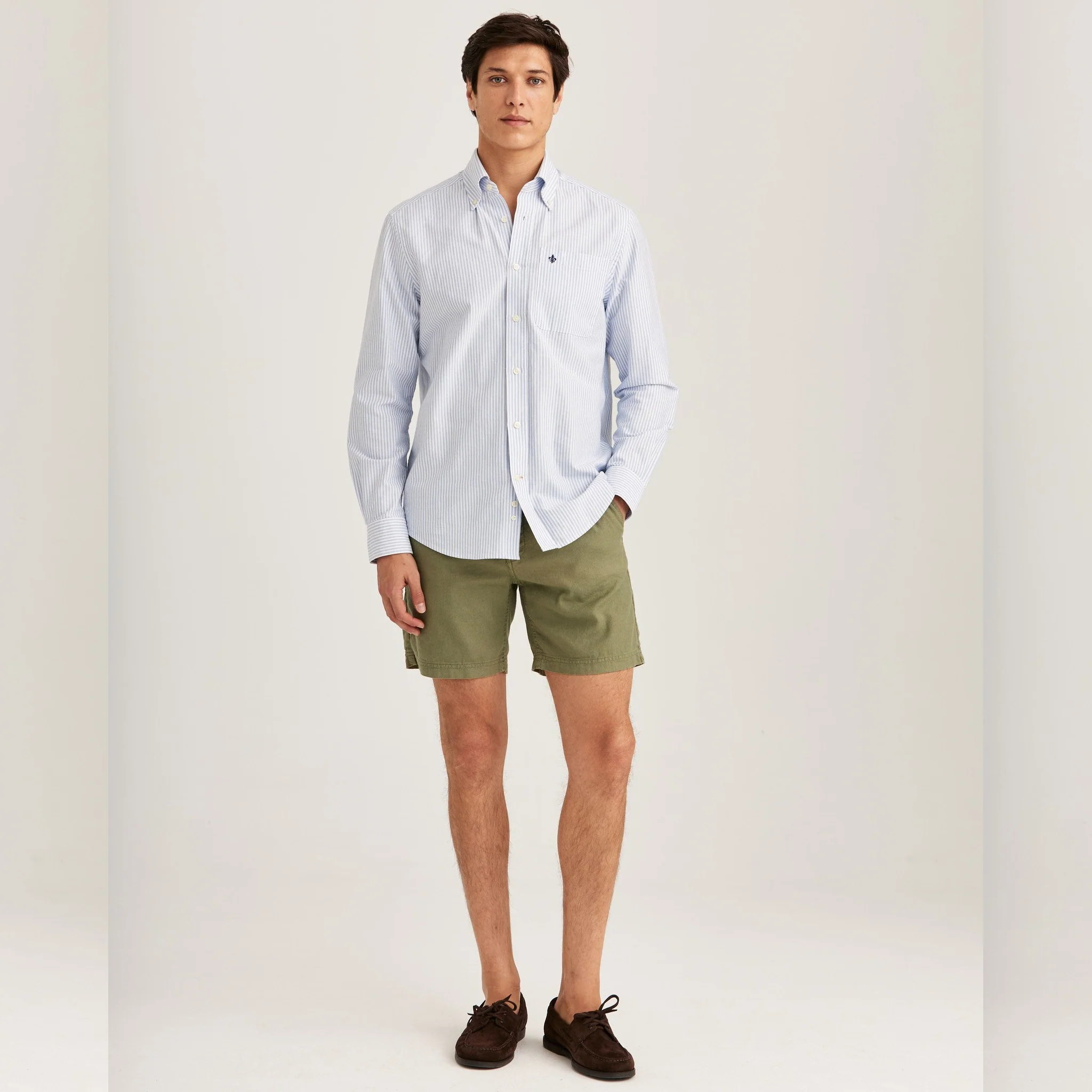 Fenix Linen Shorts Olive - Image 4