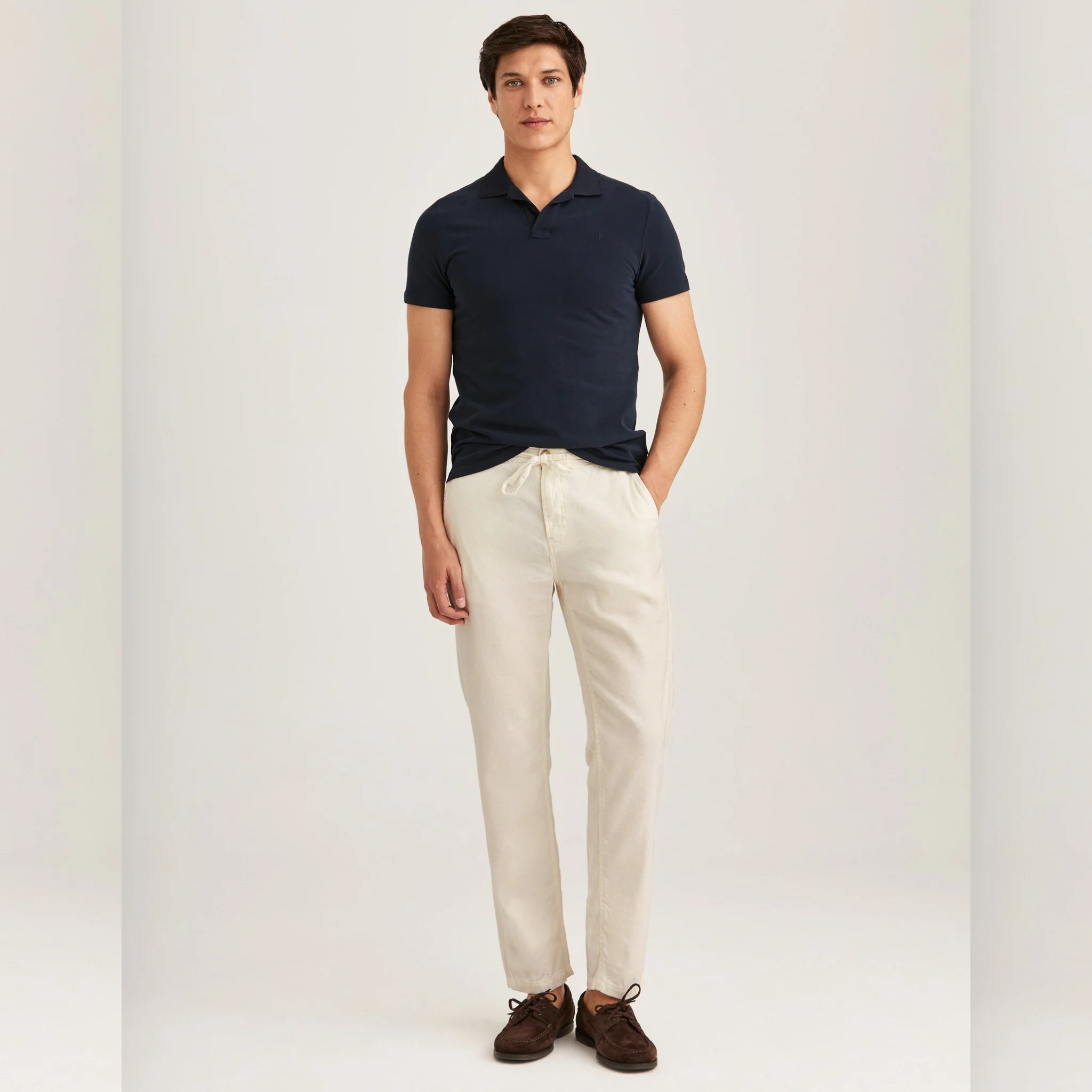 Fenix Linen Trouser Beige - Image 4