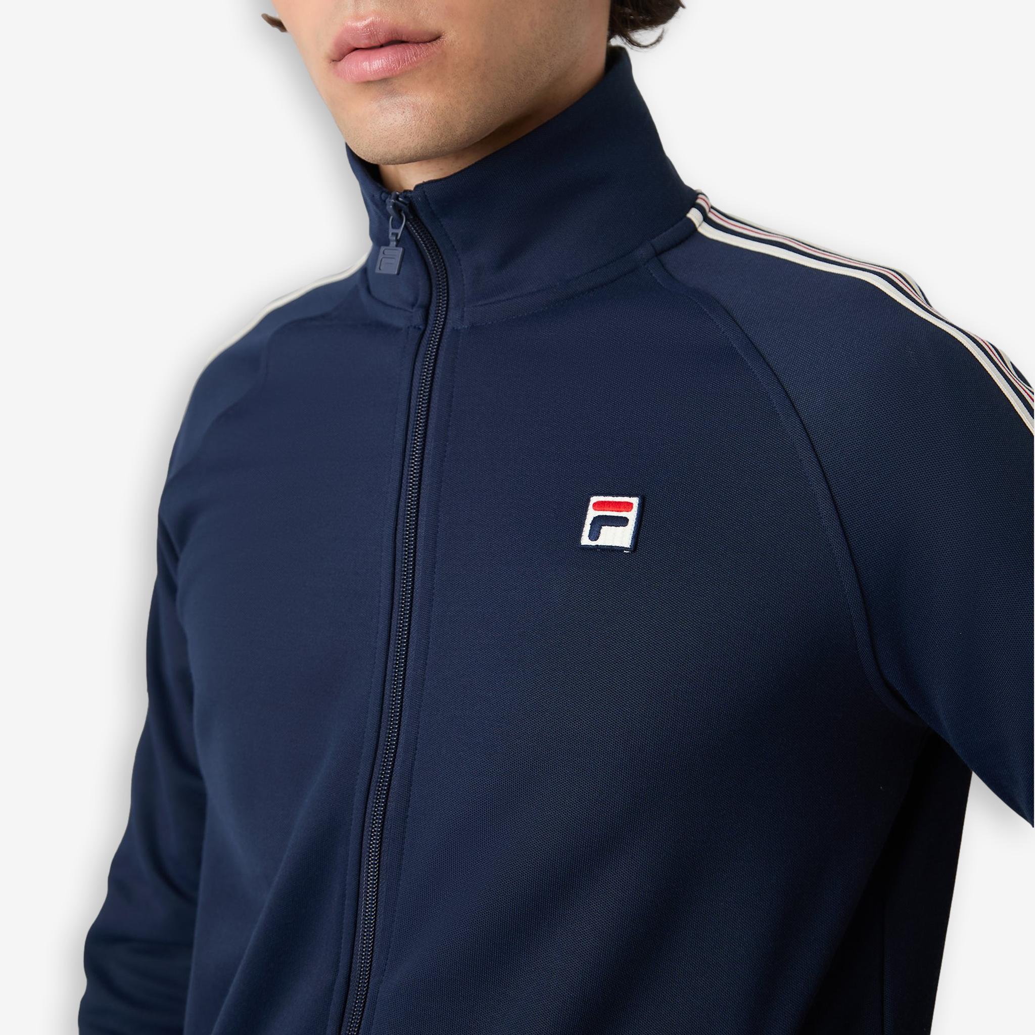 Biella Pique Track Jacket Blue - Image 5