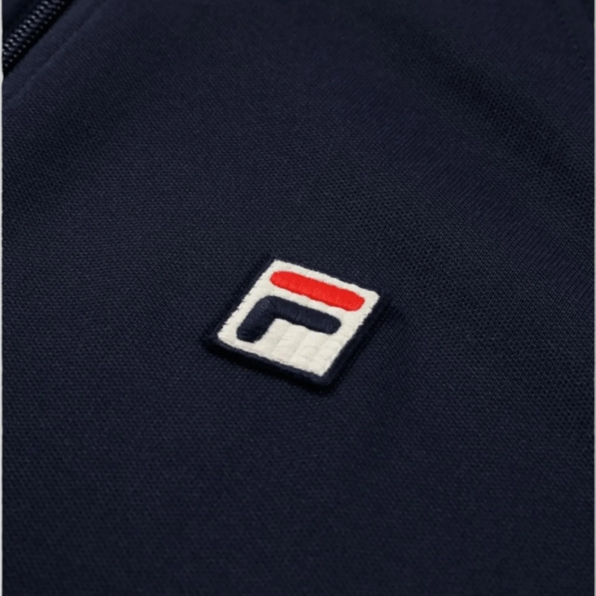 Biella Pique Track Jacket Blue - Image 6