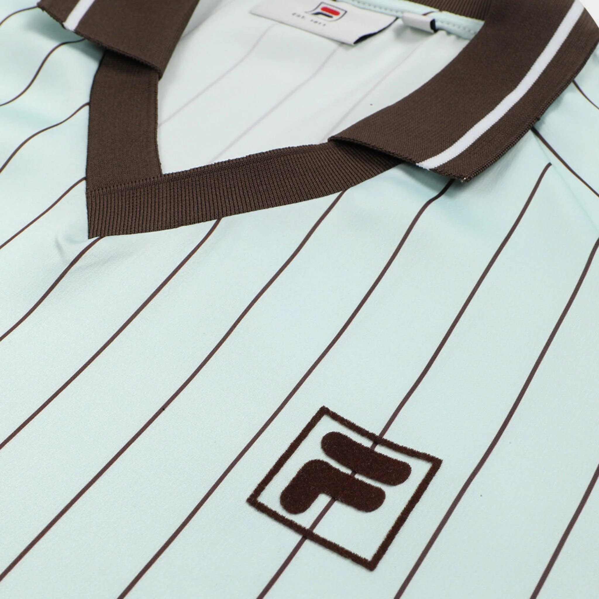Coverciano Pinstriped Satin Shirt Green - Image 7