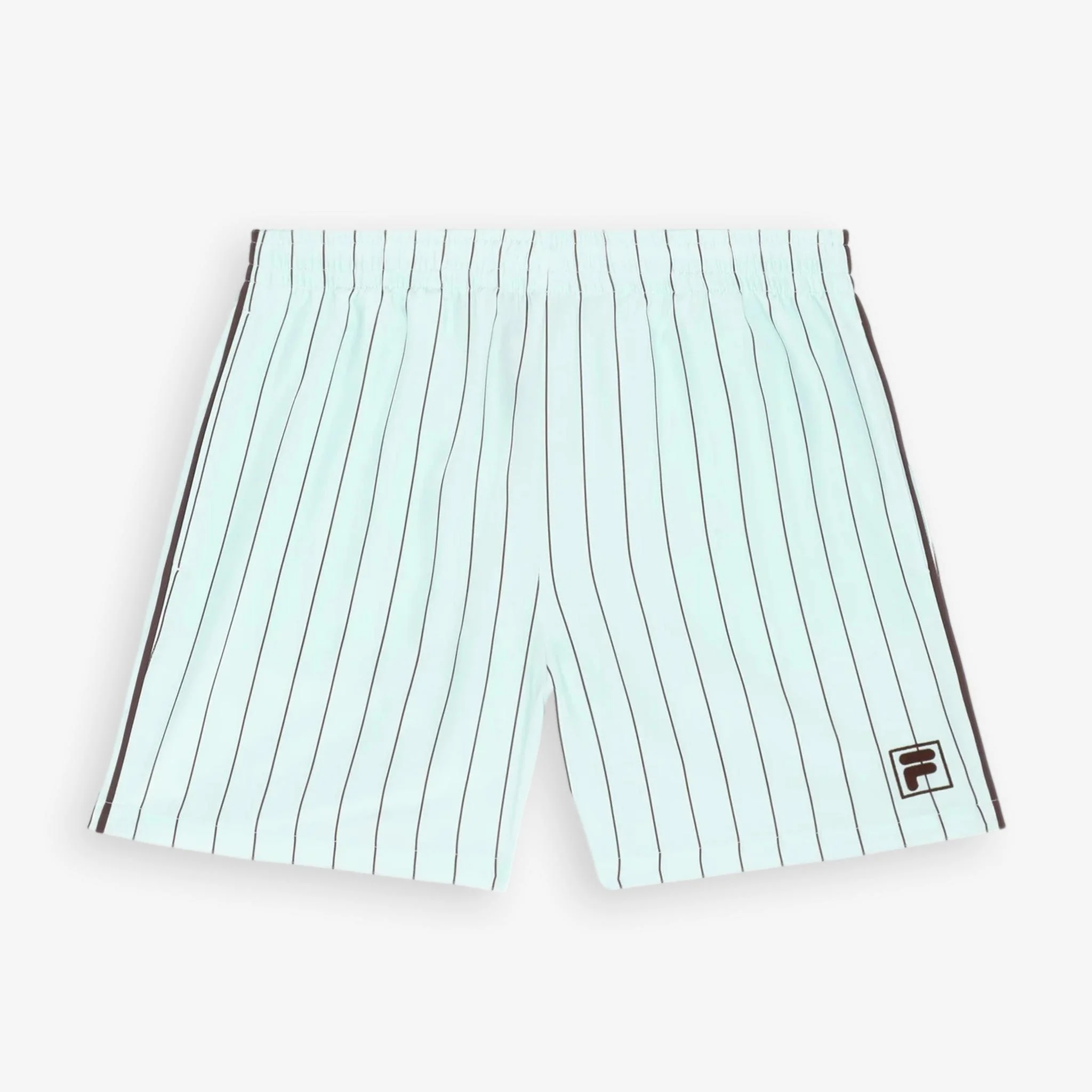 Coverciano Pinstriped Satin Shorts Green