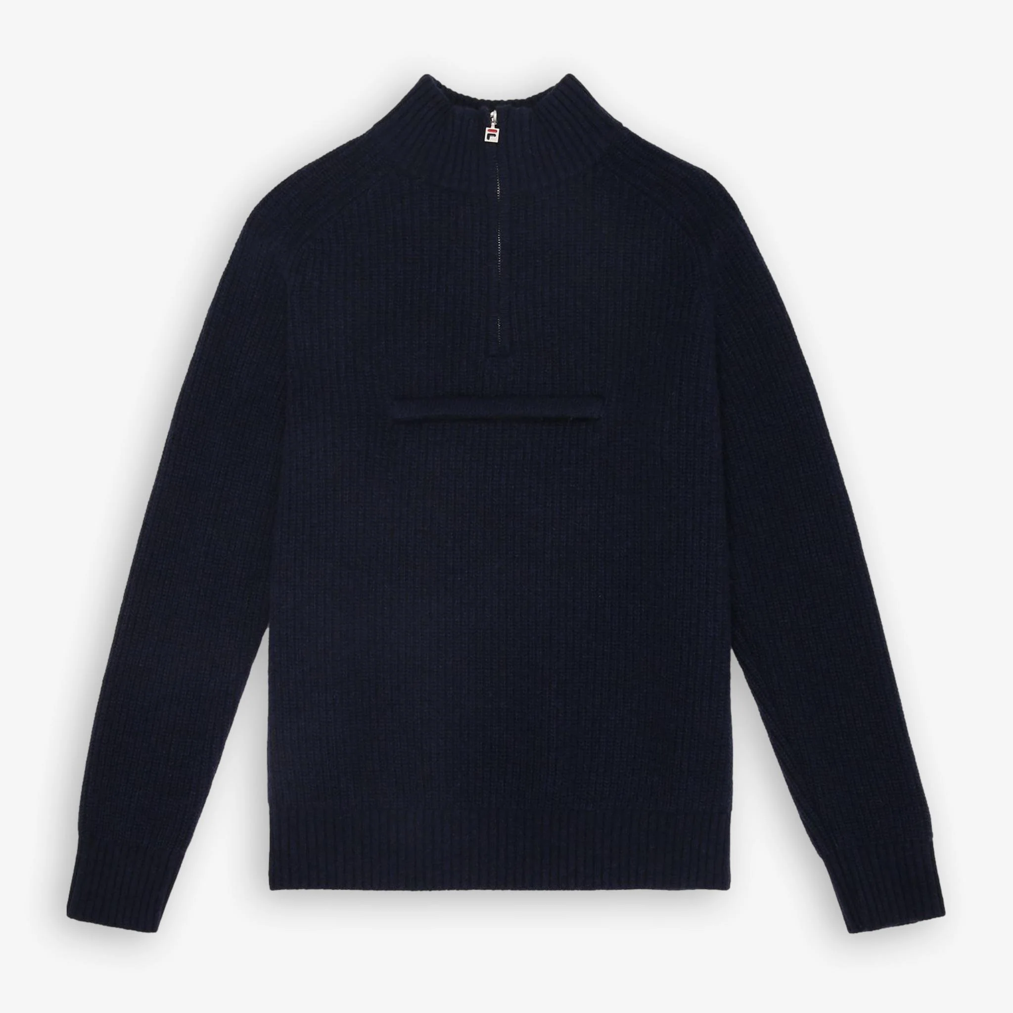Giovanni Relaxed Half Zip Knit Sailing Sweater Blue