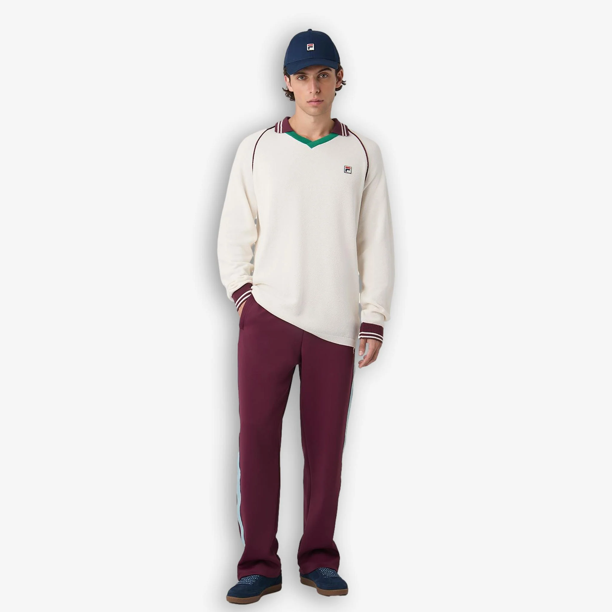 Molinazzo Knit Polo Sweater Offwhite - Image 4