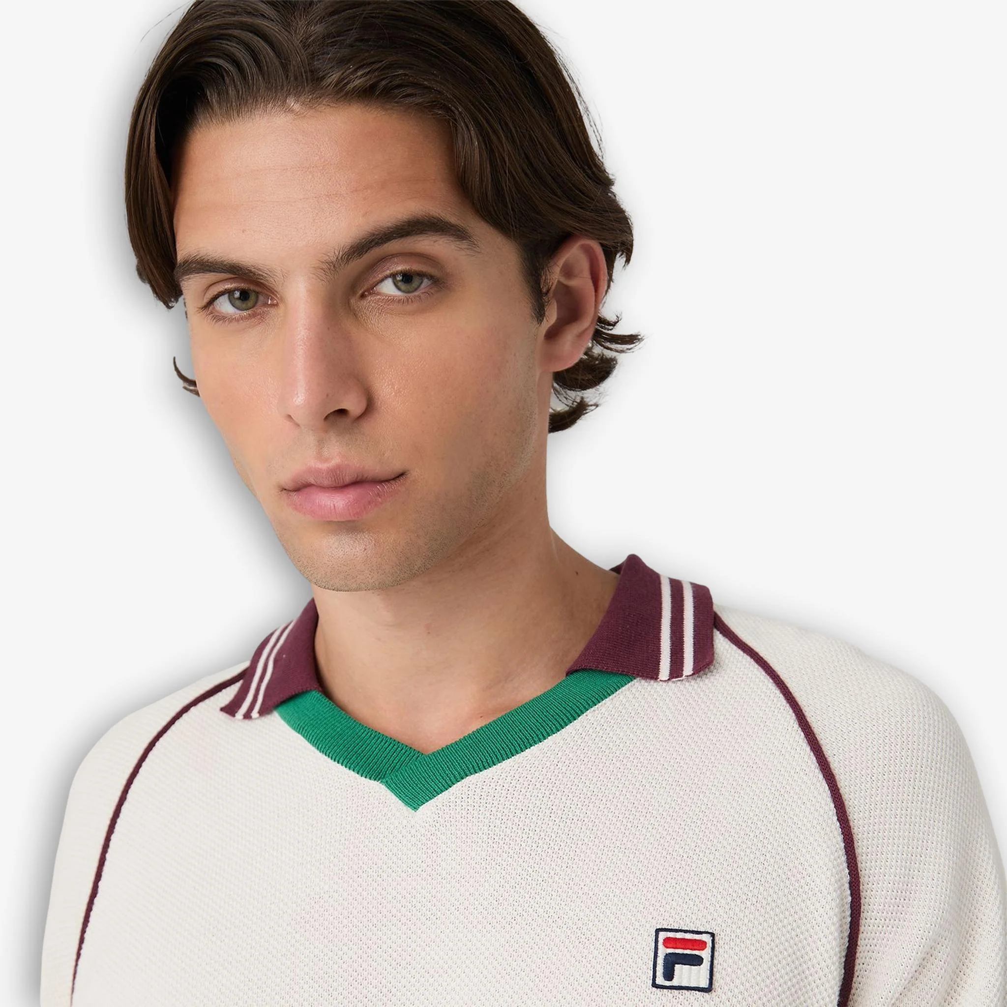 Molinazzo Knit Polo Sweater Offwhite - Image 5