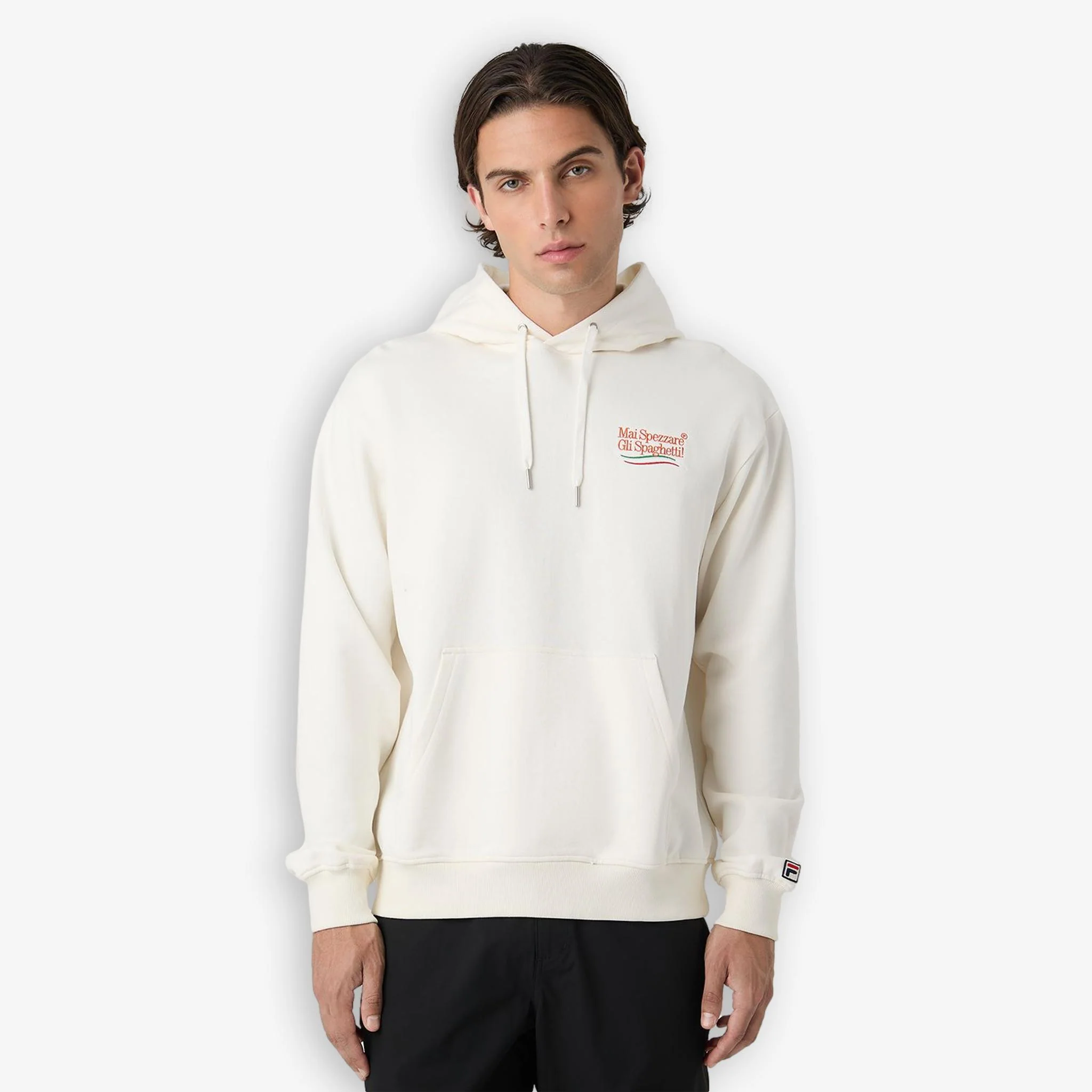Navigli Pasta Graphic Hoodie Offwhite - Image 3