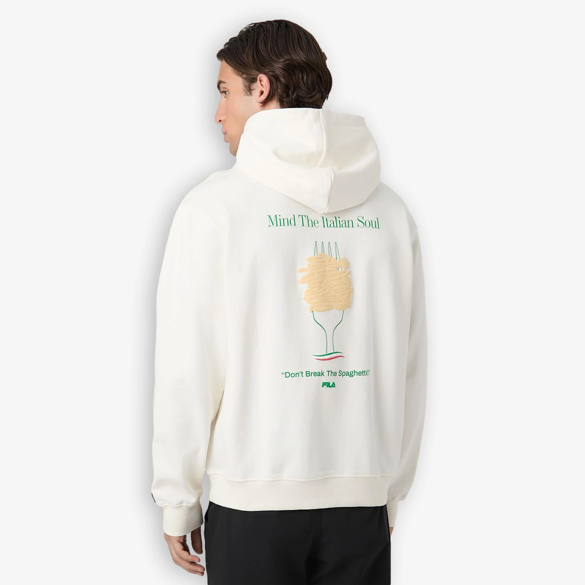 Navigli Pasta Graphic Hoodie Offwhite - Image 4
